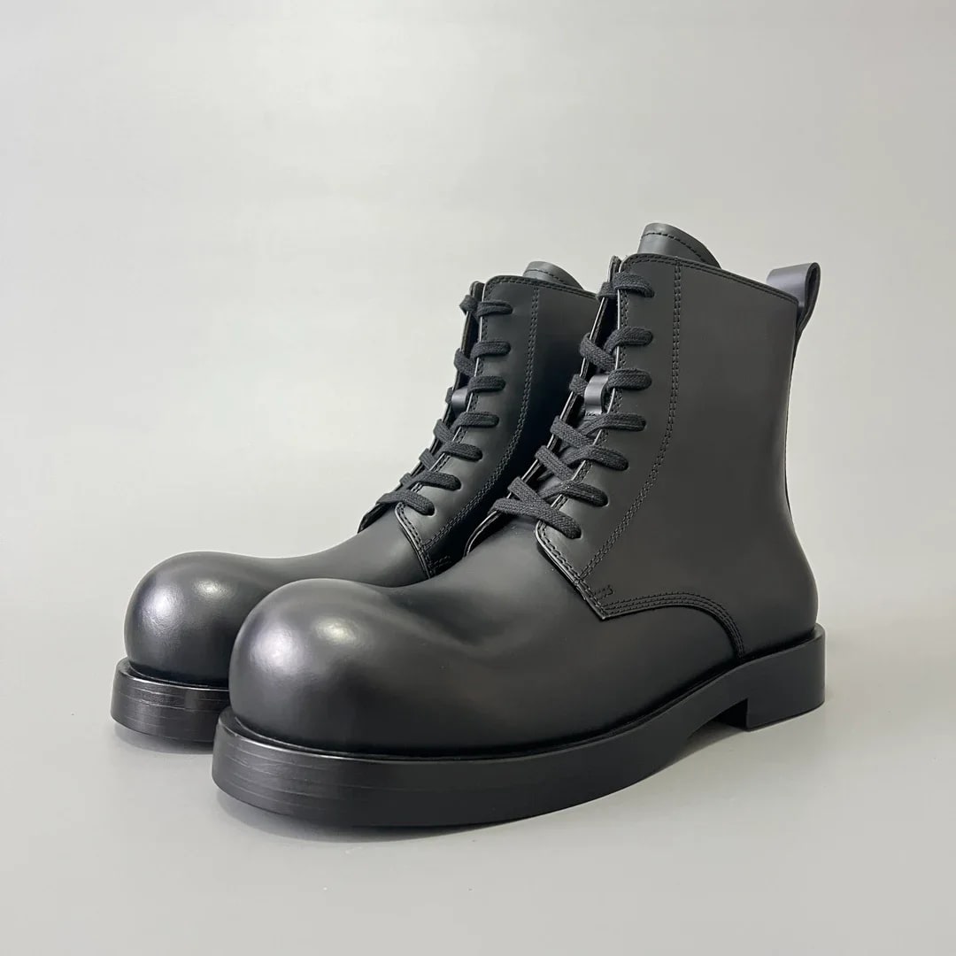 Bottega Veneta Puddle Lace-Up Ankle Boot