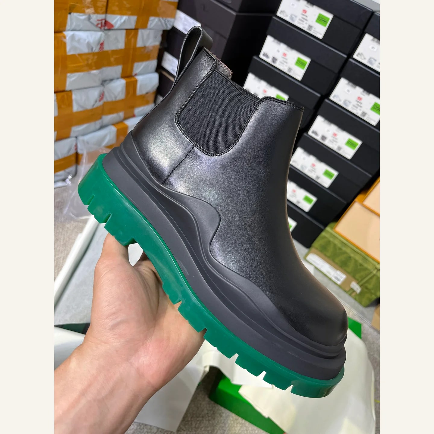Bottega Veneta Tire Chelsea Boot