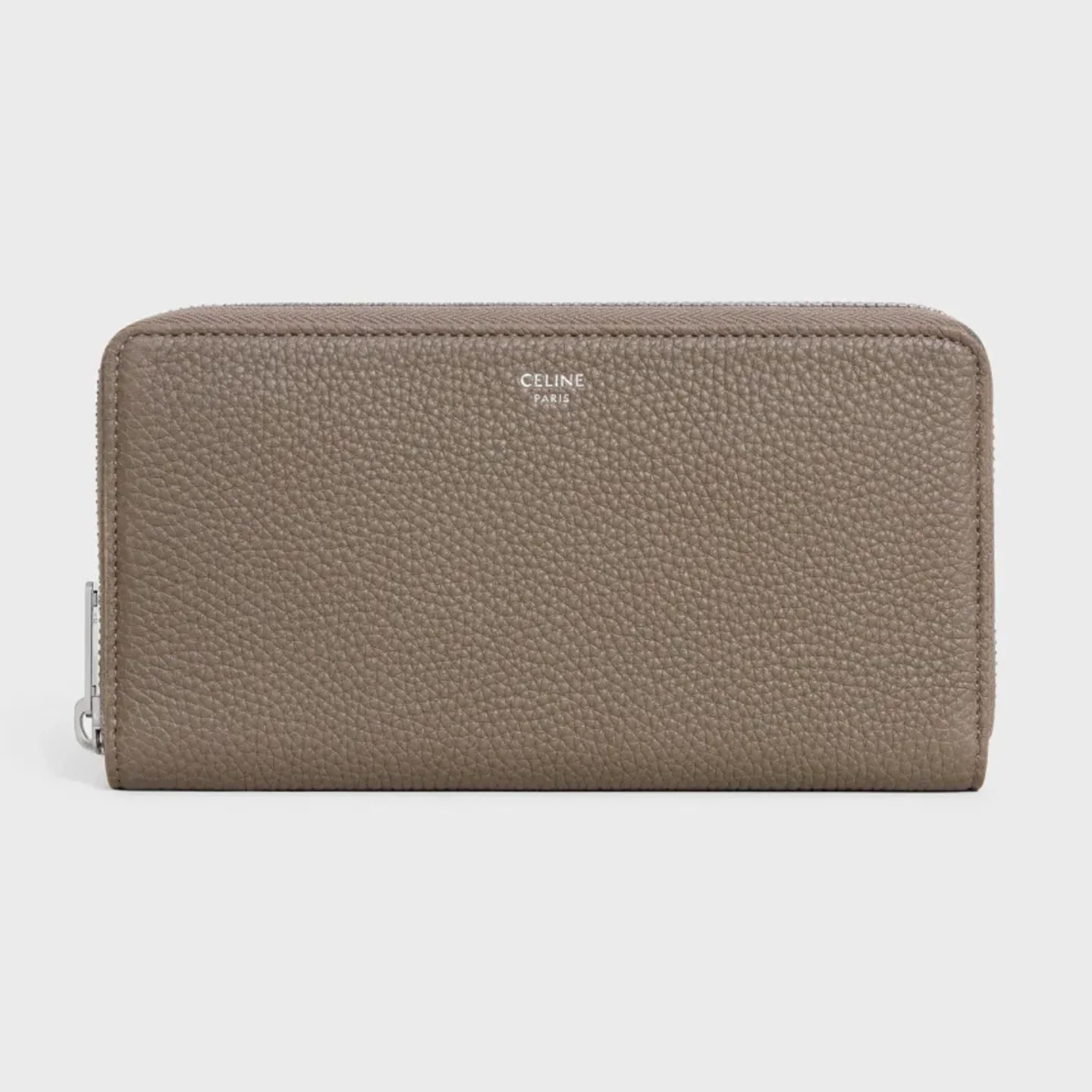 CELINE Large zipped wallet IN GRAINED CALFSKIN