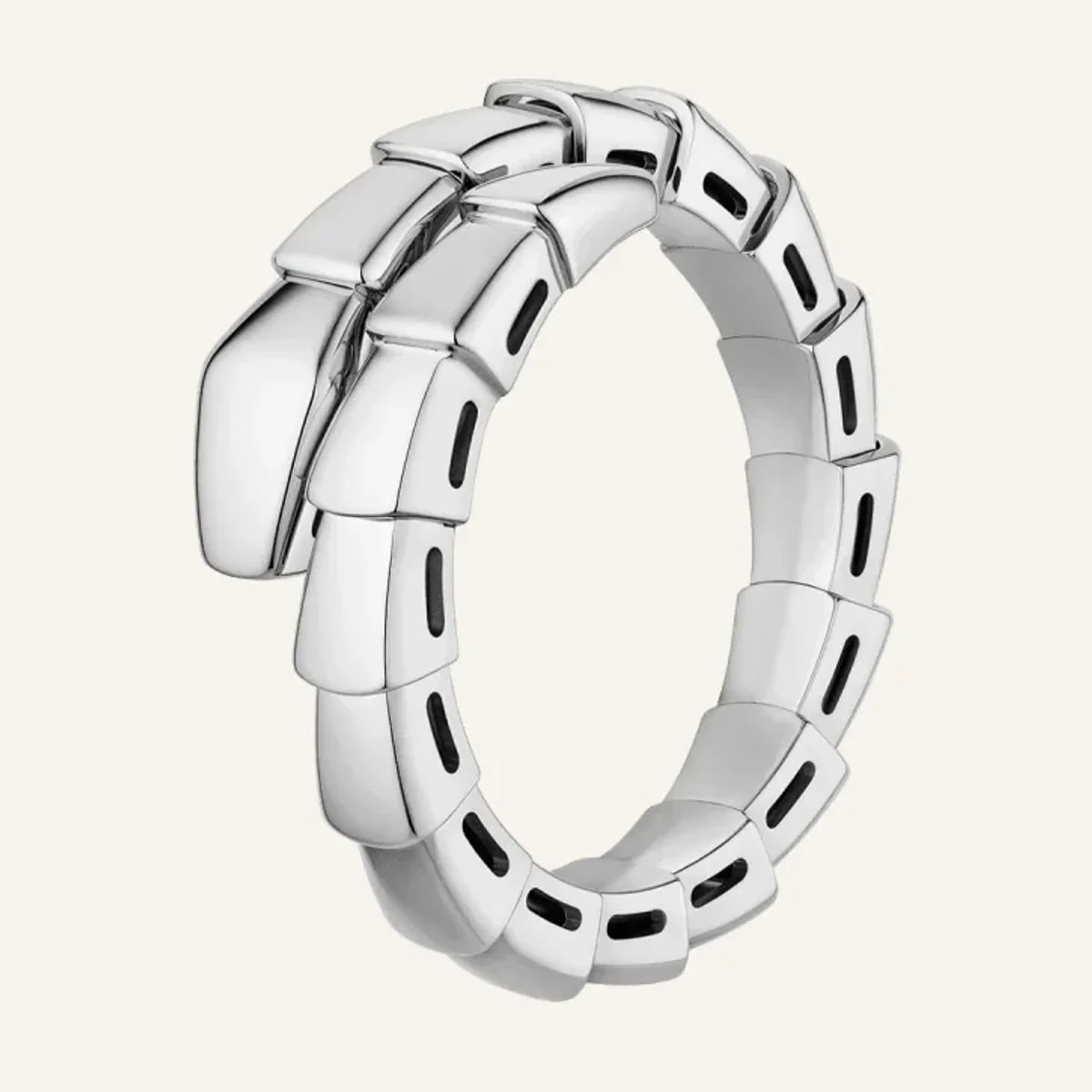 Bvlgari Serpenti Viper 白金戒指