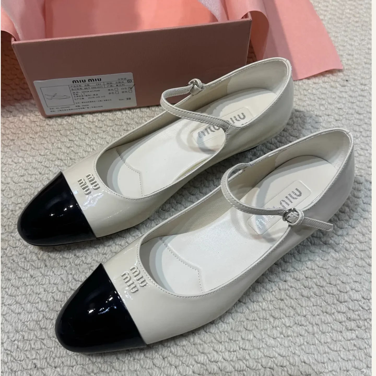 Miu Miu Cap-toe Mary Jane