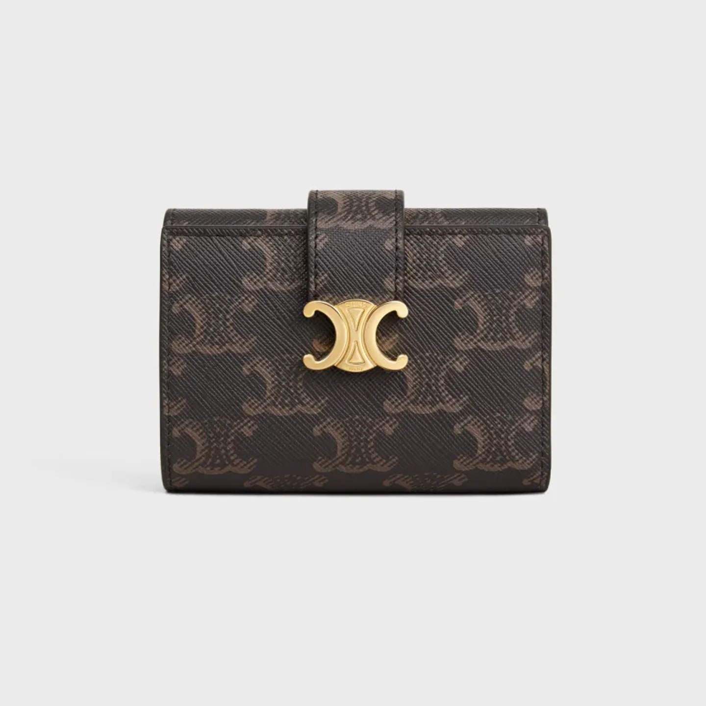 CELINE FINE STRAP WALLET NINO IN Triomphe Canvas