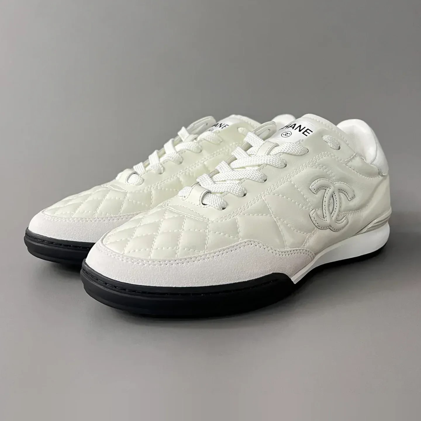 Chanel Quilted Low-Top Sneakers
