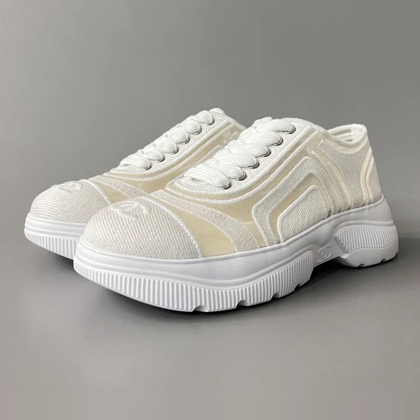 Chanel Mesh & Mixed-Fiber Sneakers
