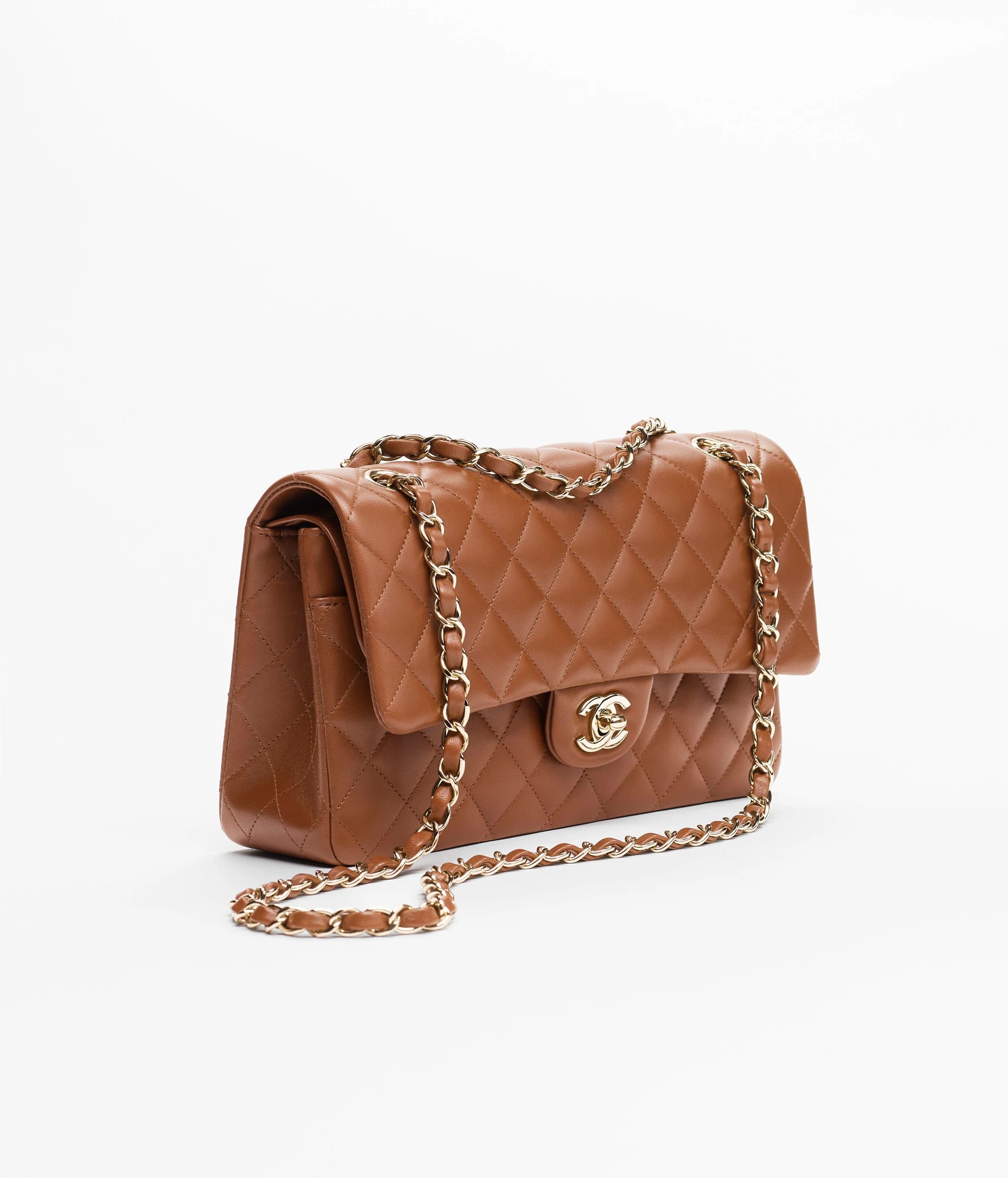 CHANEL Classic 11.12 駝色羊皮手袋