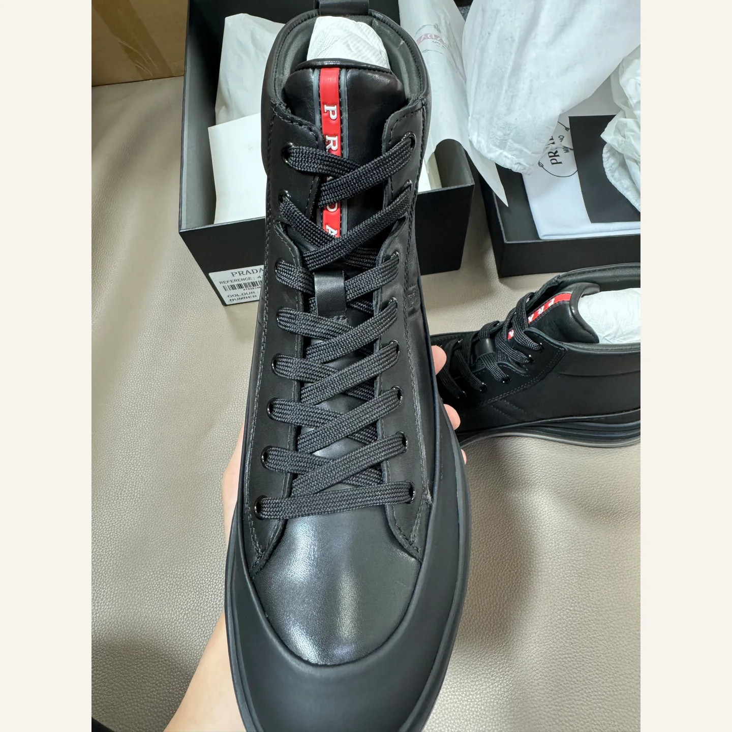 Prada Downtown High-top Sneaker