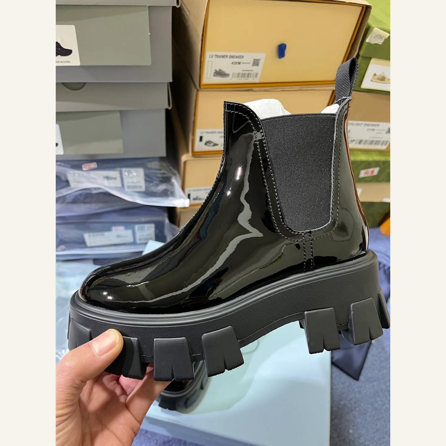 Prada Monolith Chelsea Boot
