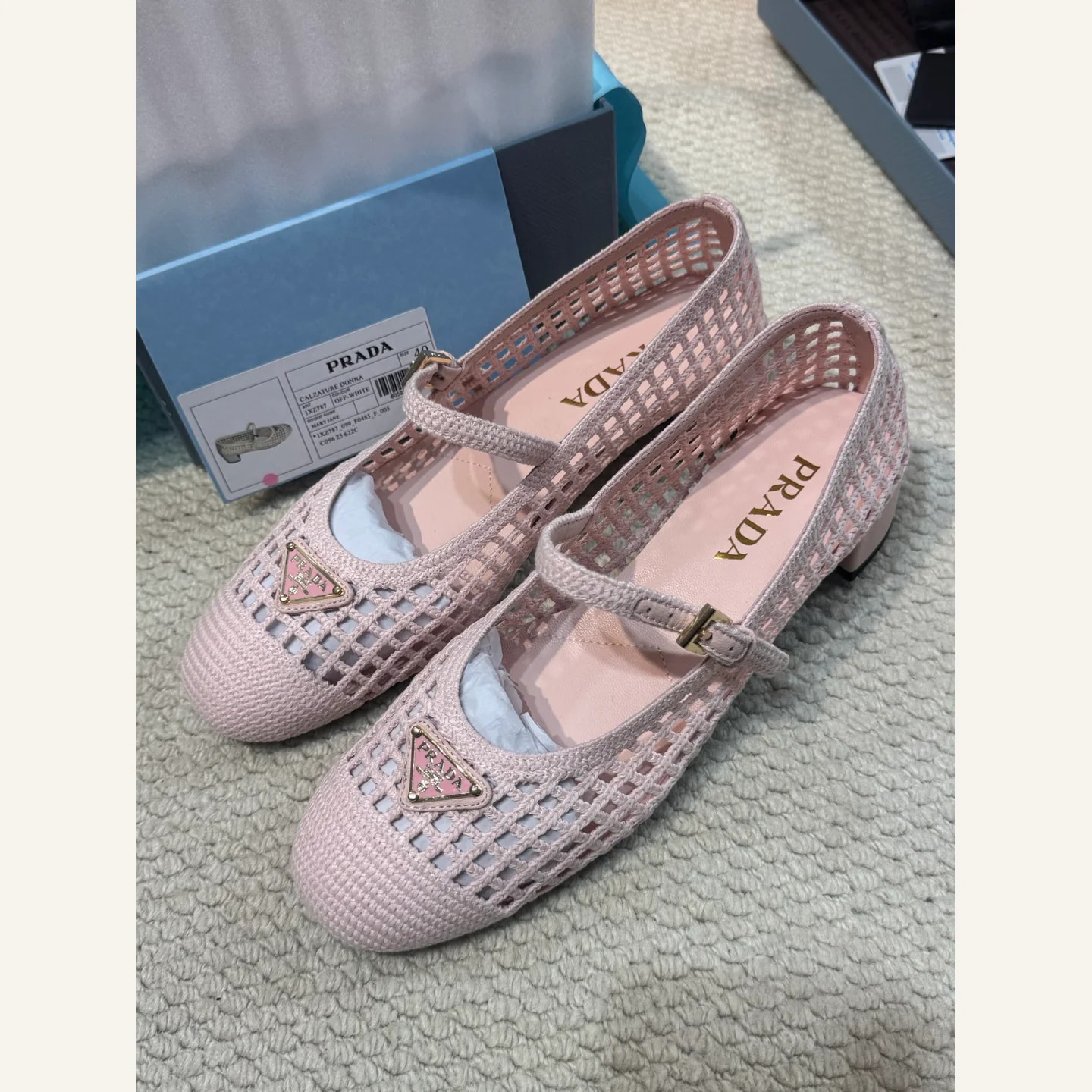 Prada Mesh Mary Jane