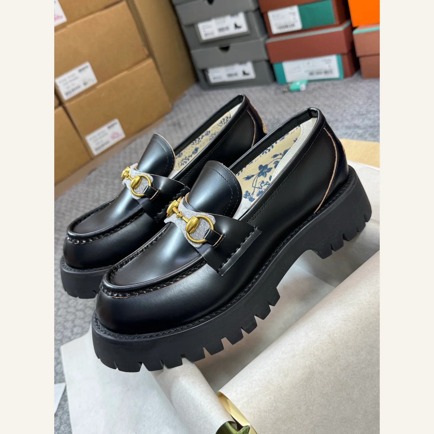 Gucci Lug-sole Horsebit Loafer