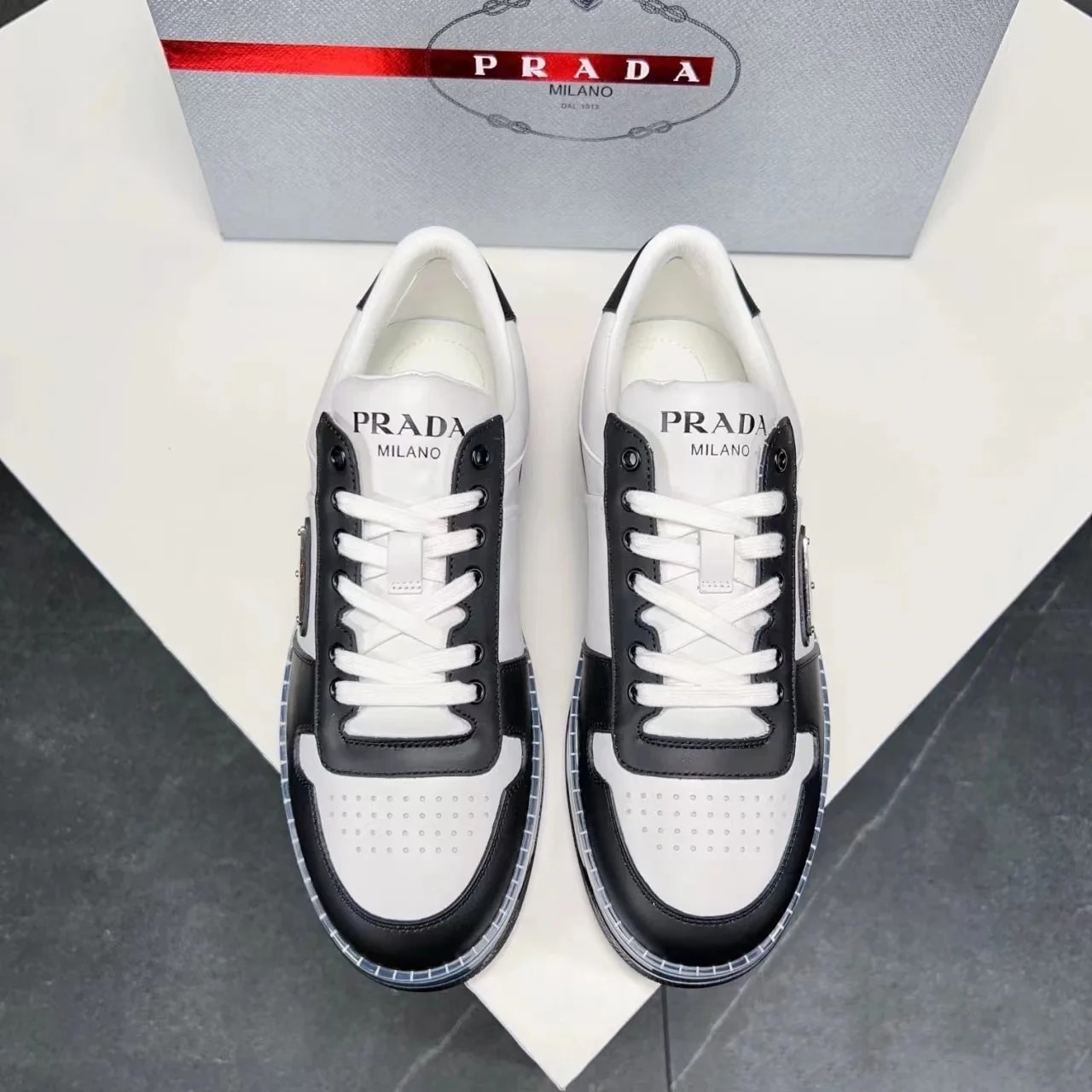 Prada Leather Low-top Sneaker