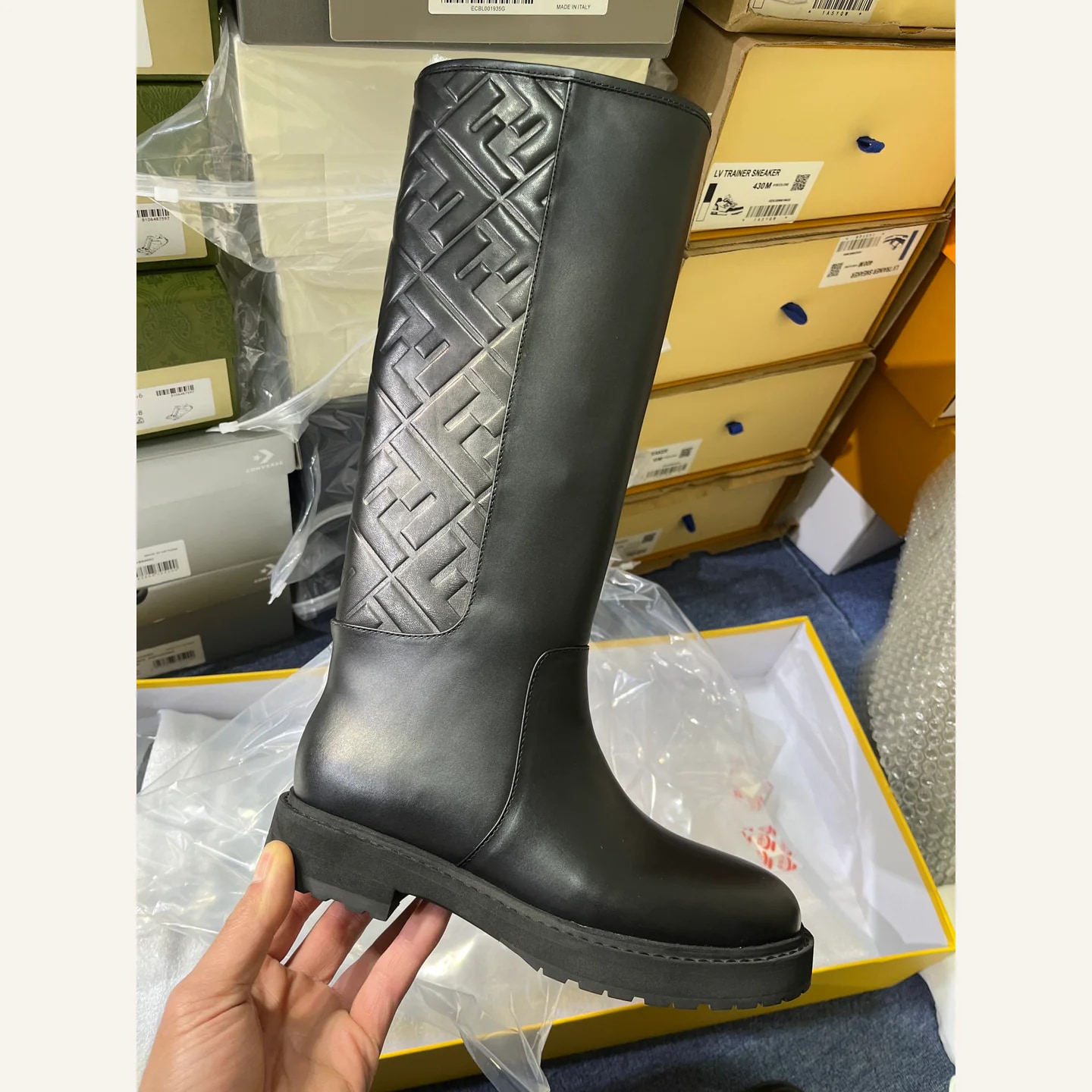 Fendi Monogram Knee-high Boot