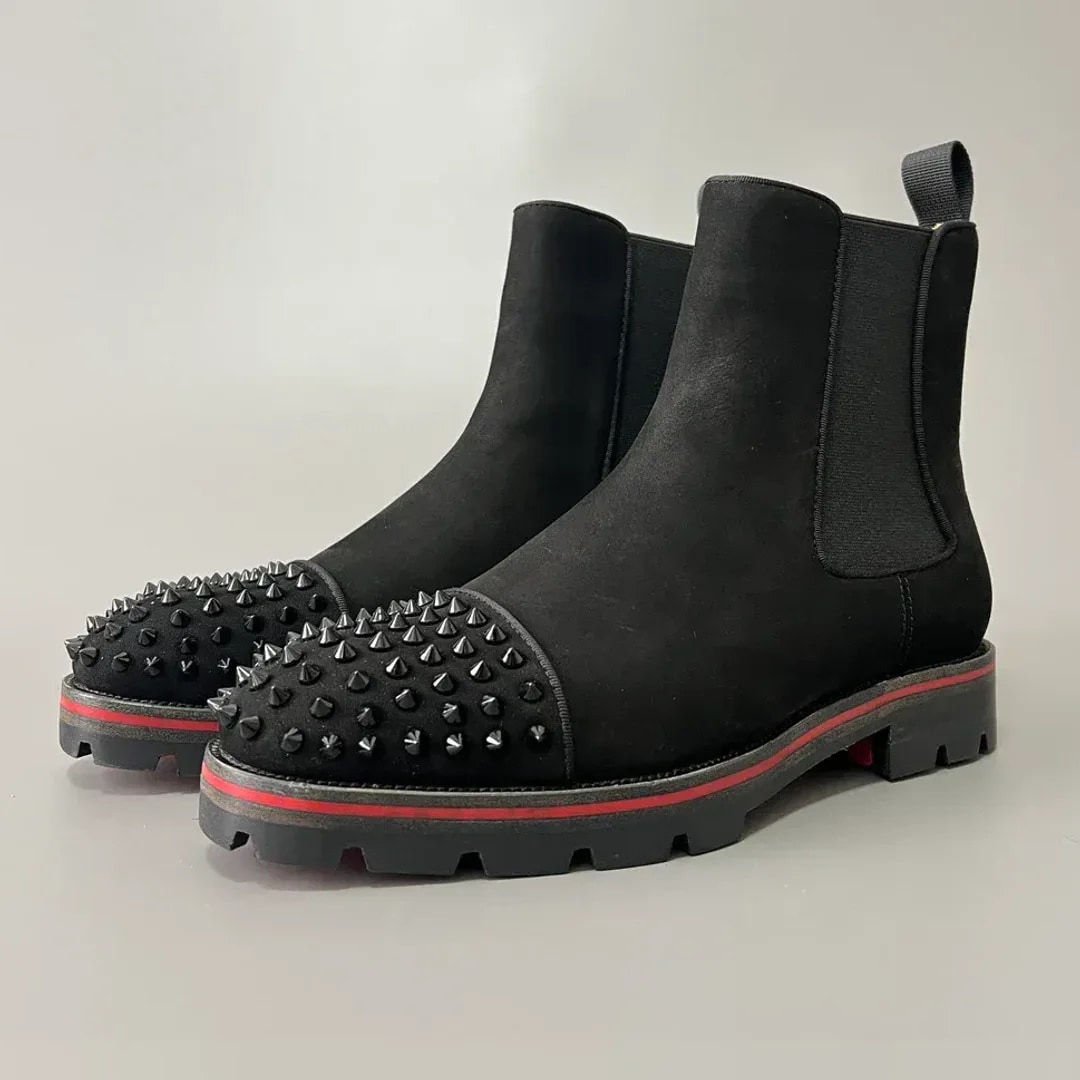 Christian Louboutin Melon Spikes Chelsea Boot