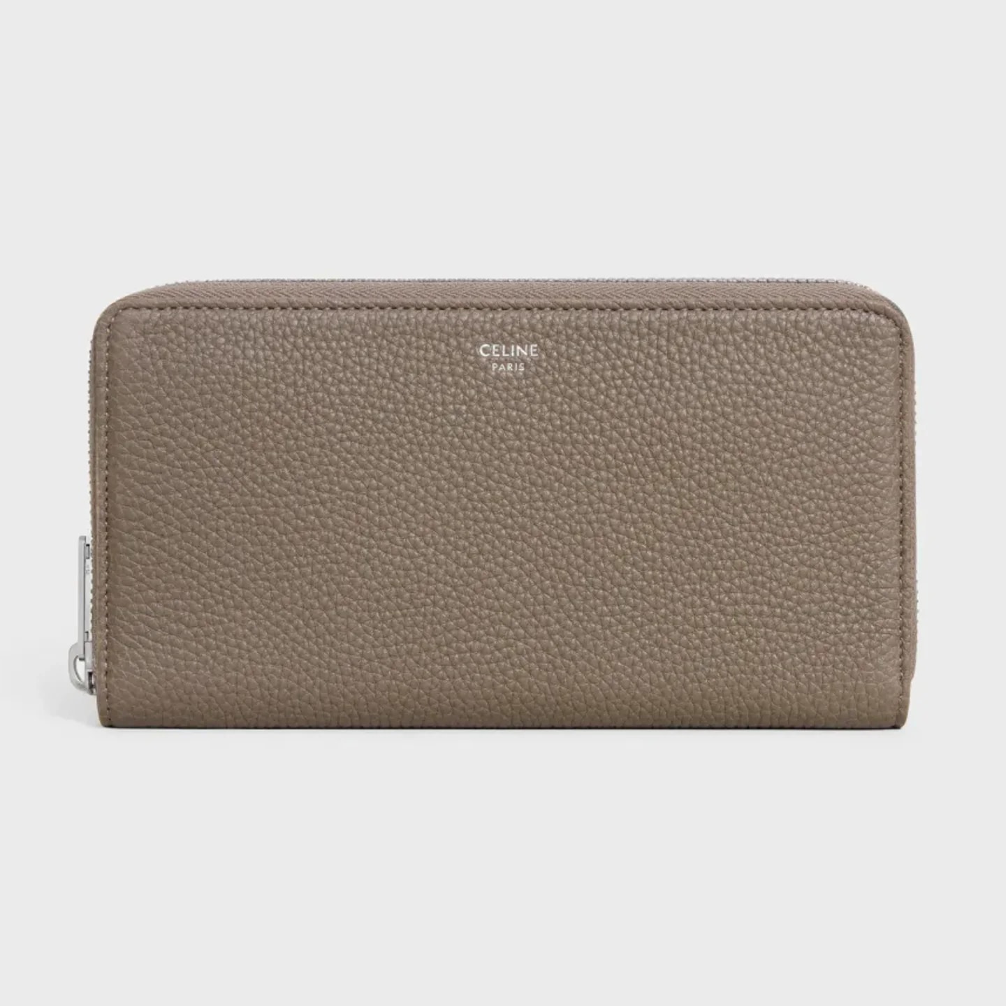 CELINE Large zipped wallet IN GRAINED CALFSKIN