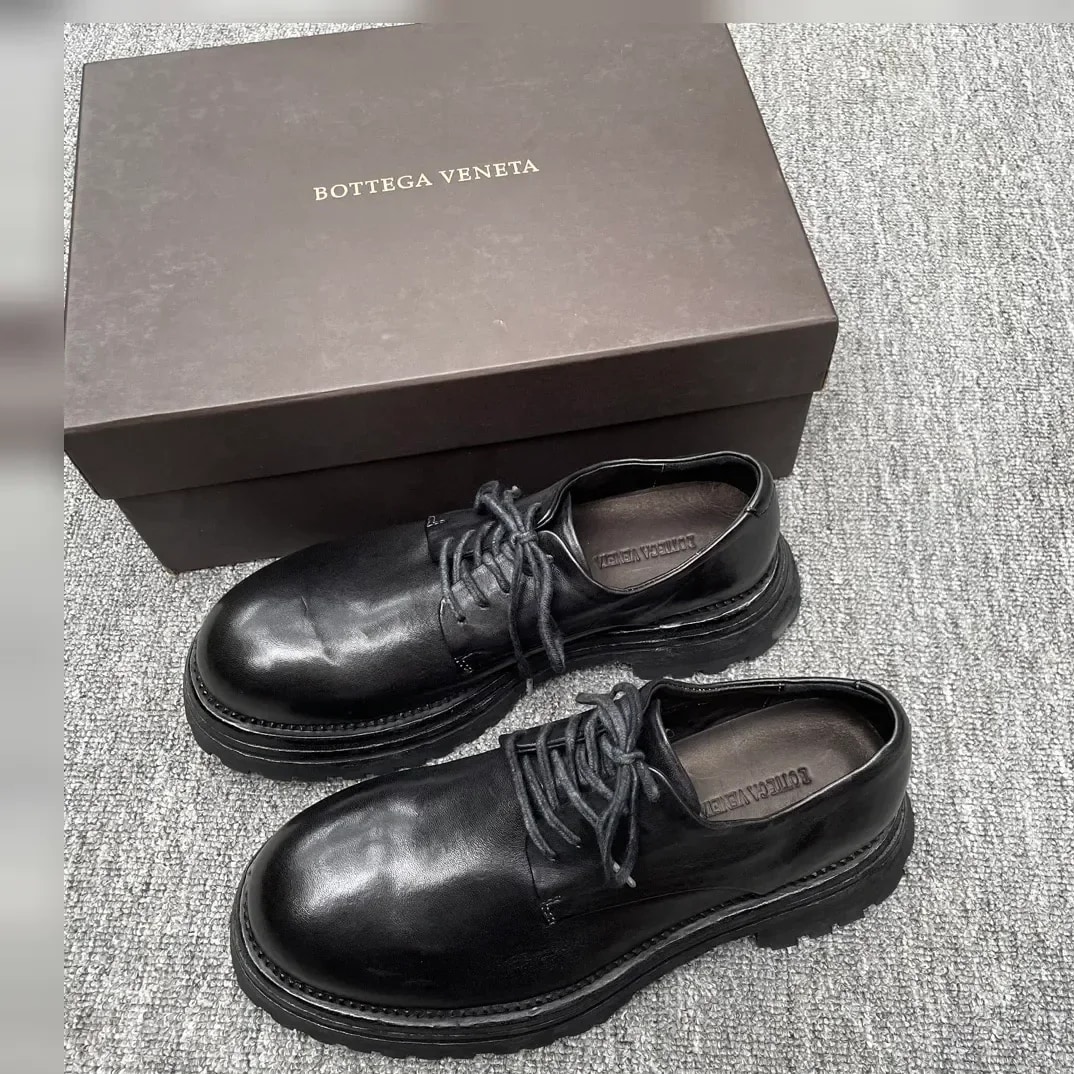 Bottega Veneta Washed-leather Derby