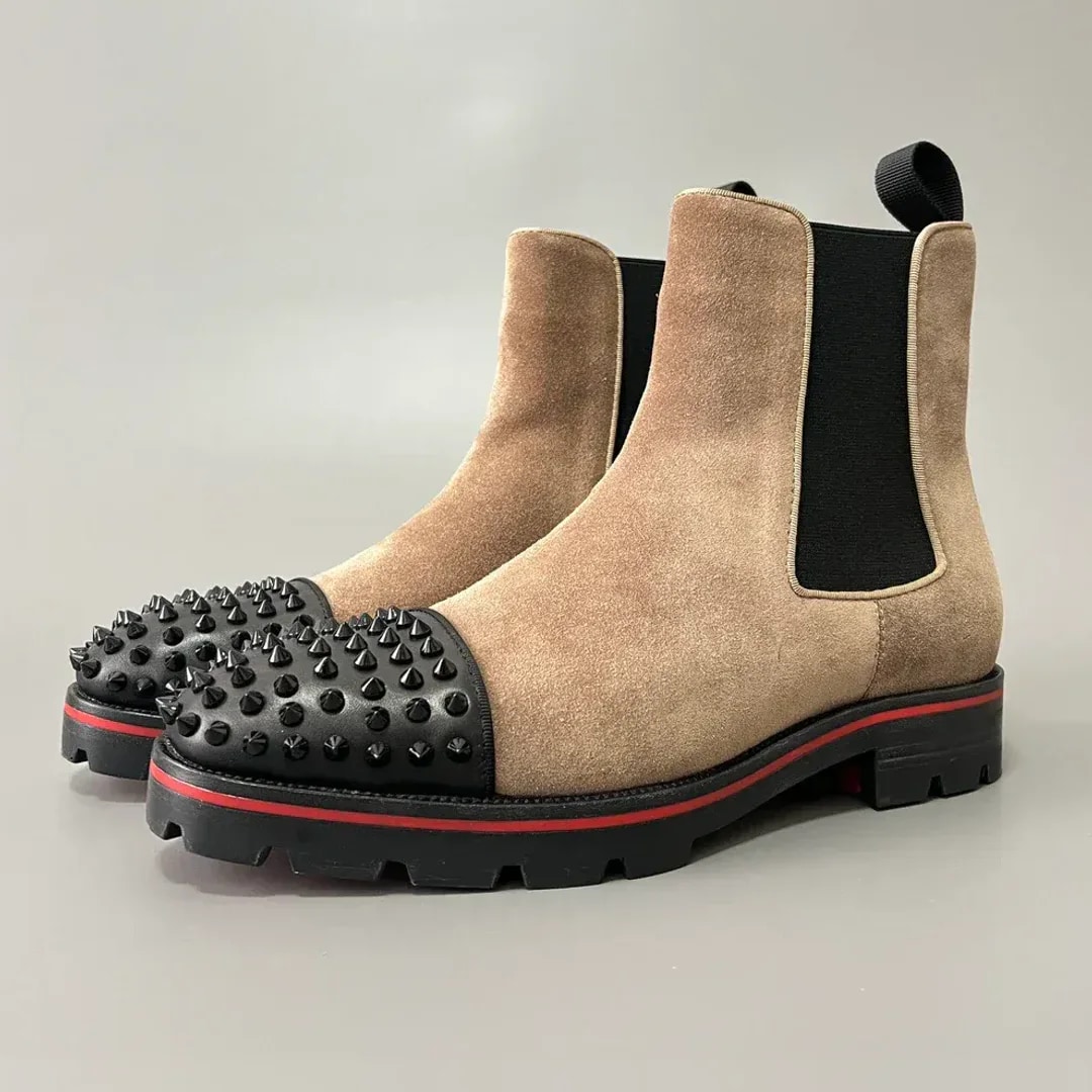 Christian Louboutin Melon Spikes Chelsea Boot