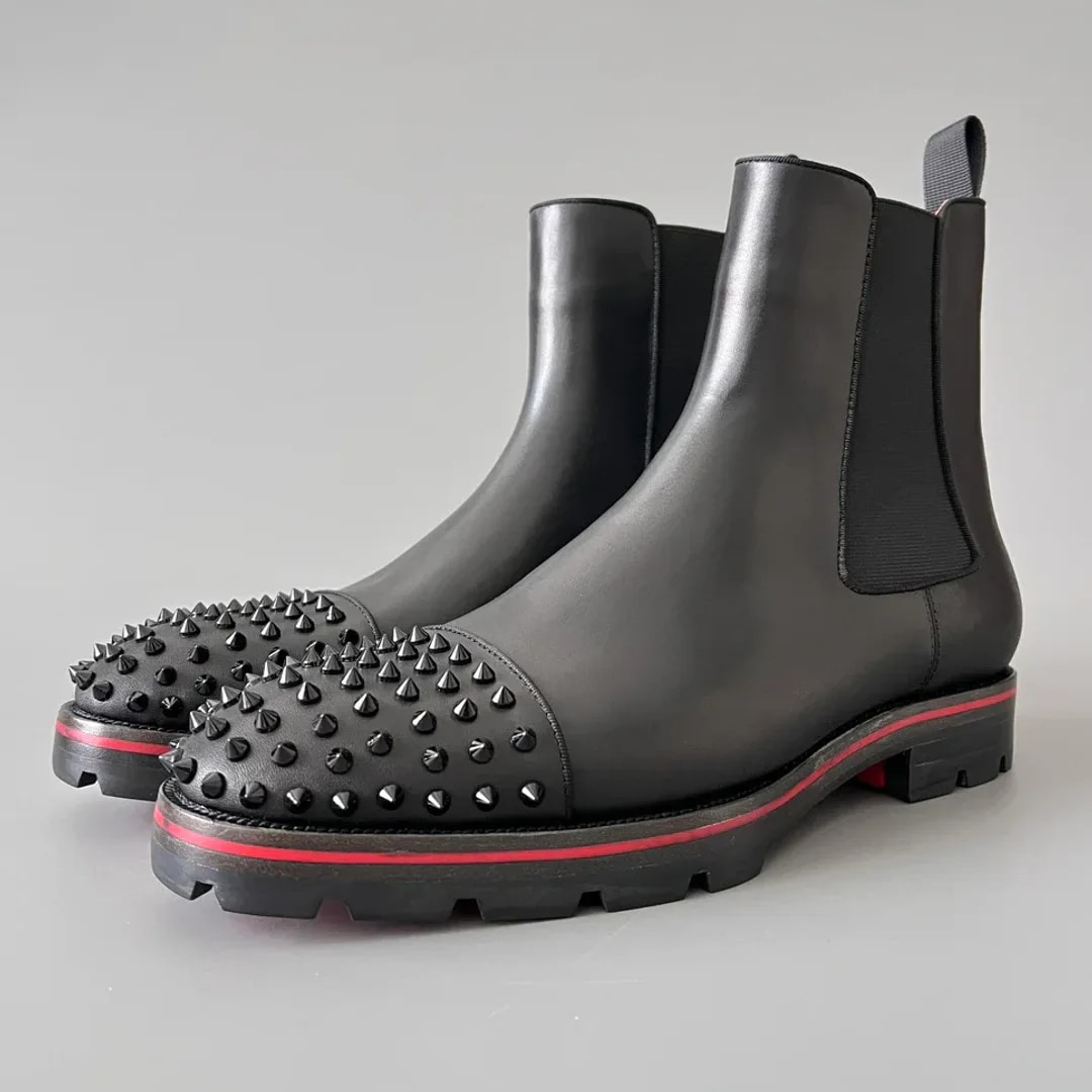Christian Louboutin Melon Spikes Chelsea Boot