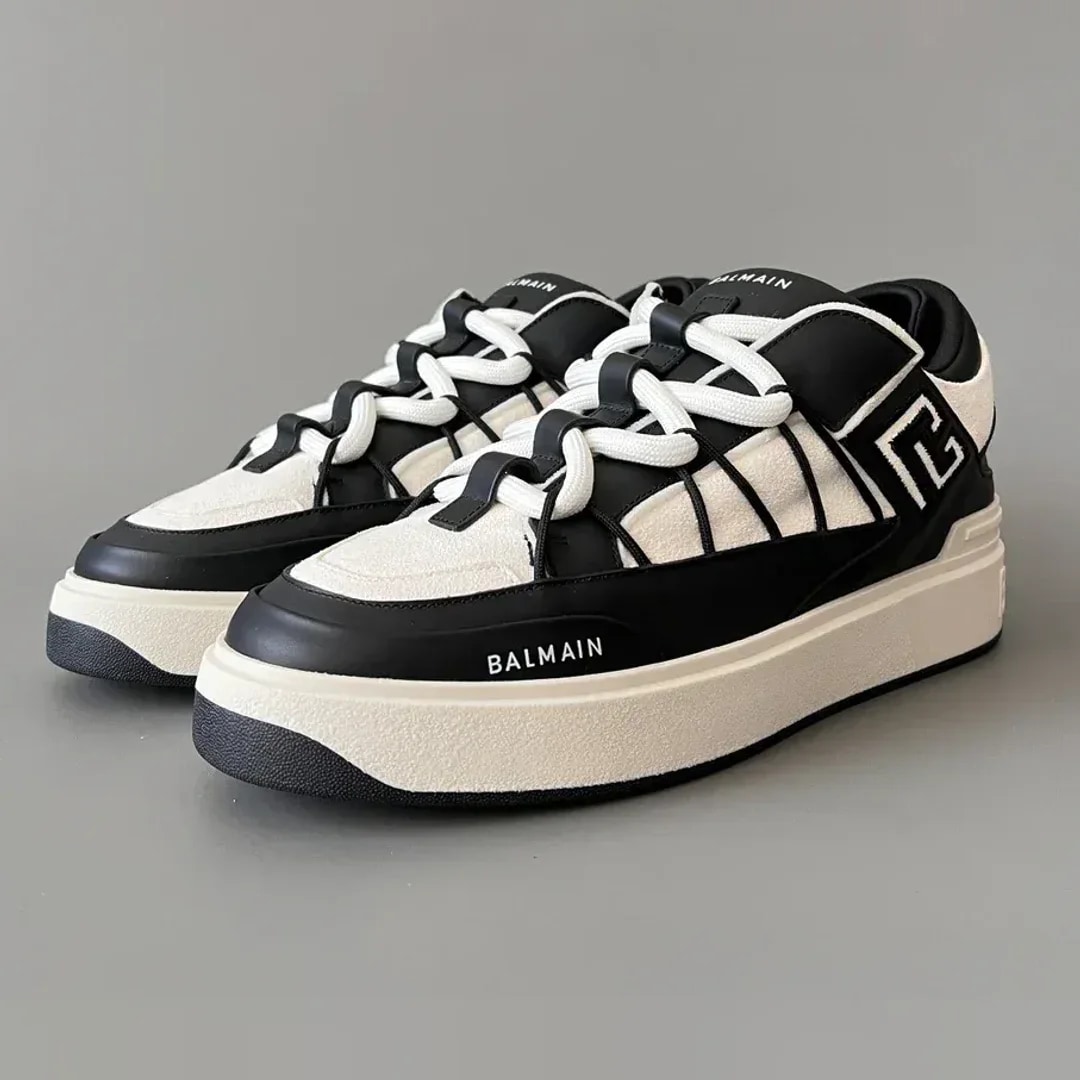 Balmain B-Court Puffy Skate Sneakers