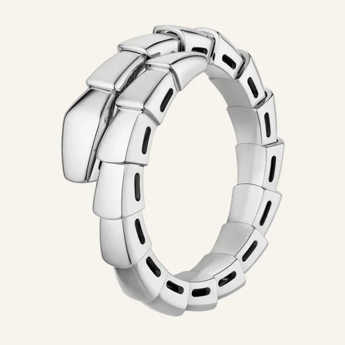 Bvlgari Serpenti Viper 白金戒指