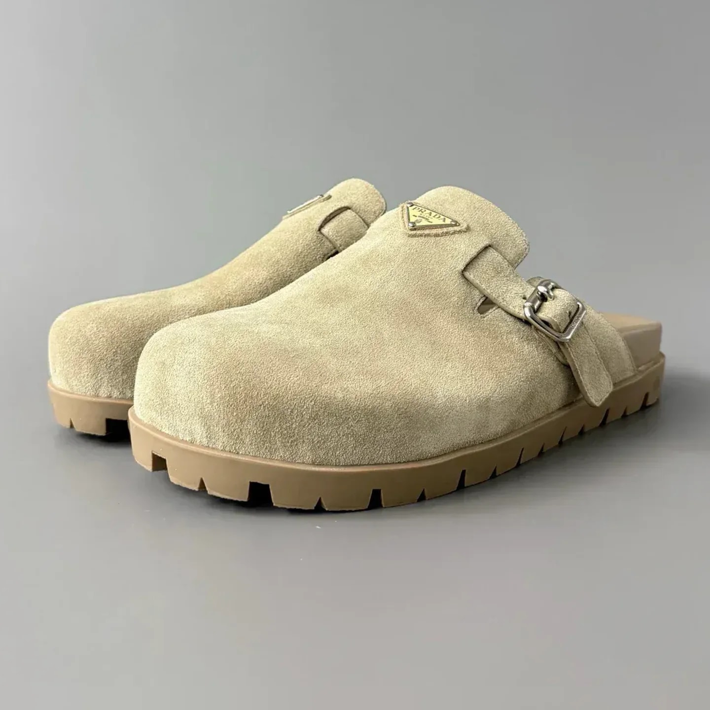 Prada Suede Mules