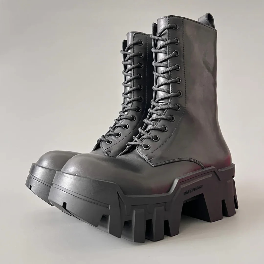 Balenciaga Bulldozer Lace-Up Boot