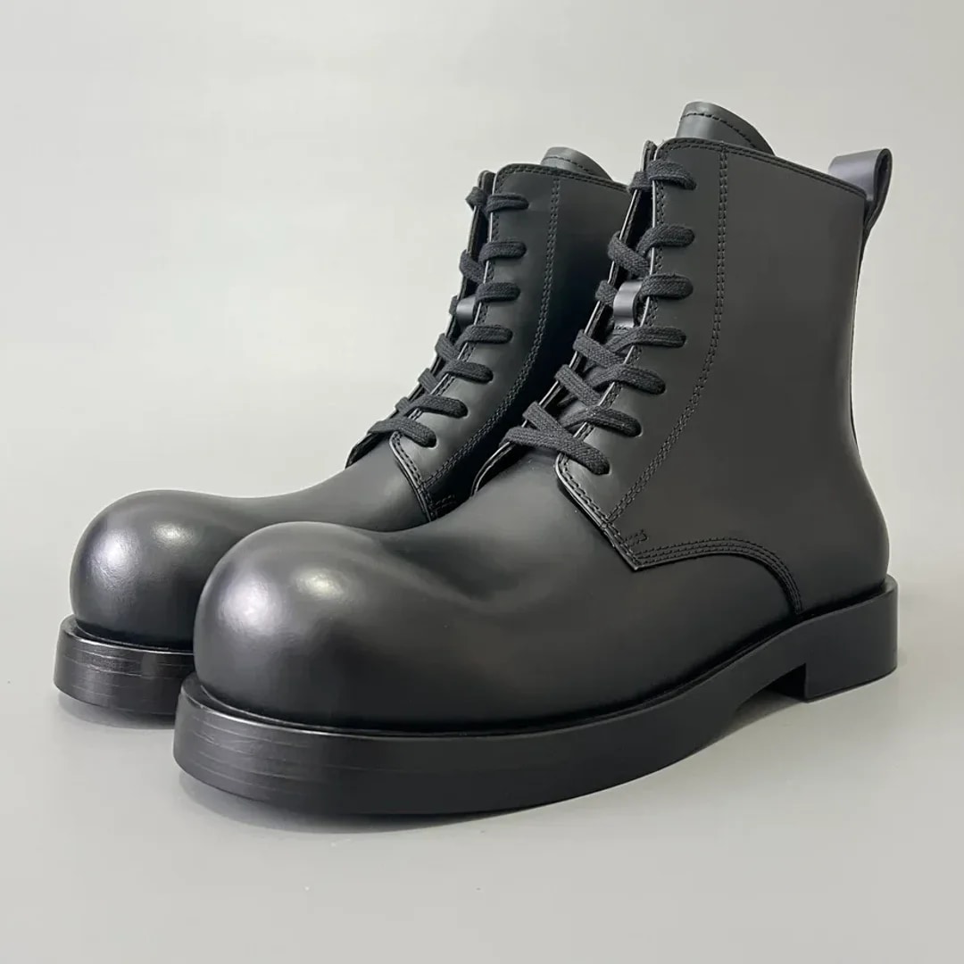 Bottega Veneta Puddle Lace-Up Ankle Boot