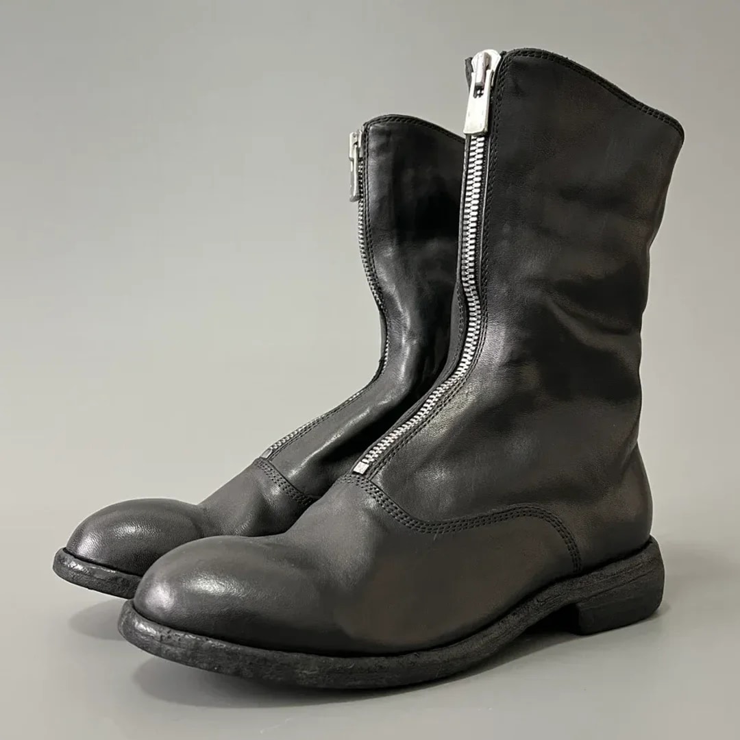 GUIDI 310 Front Zip Army Boots
