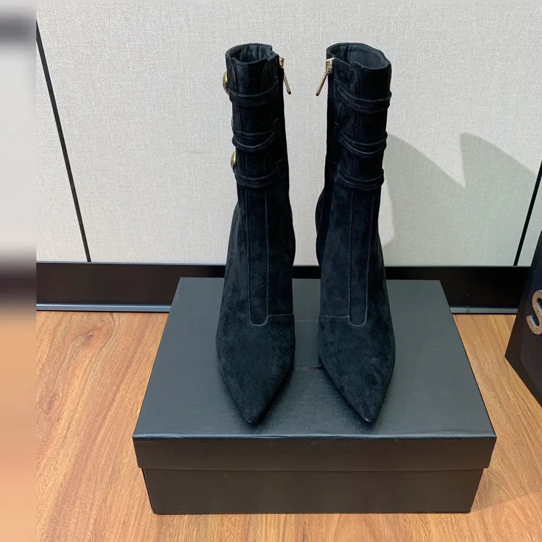 Balmain Buckle Ankle Boot