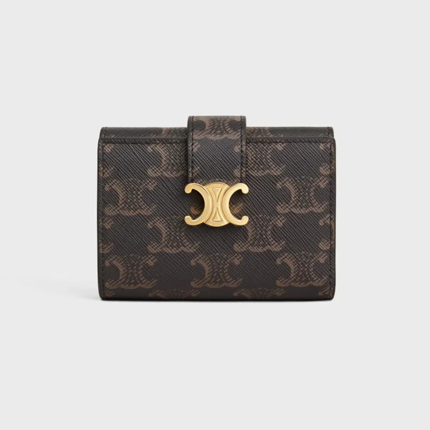CELINE FINE STRAP WALLET NINO IN Triomphe Canvas