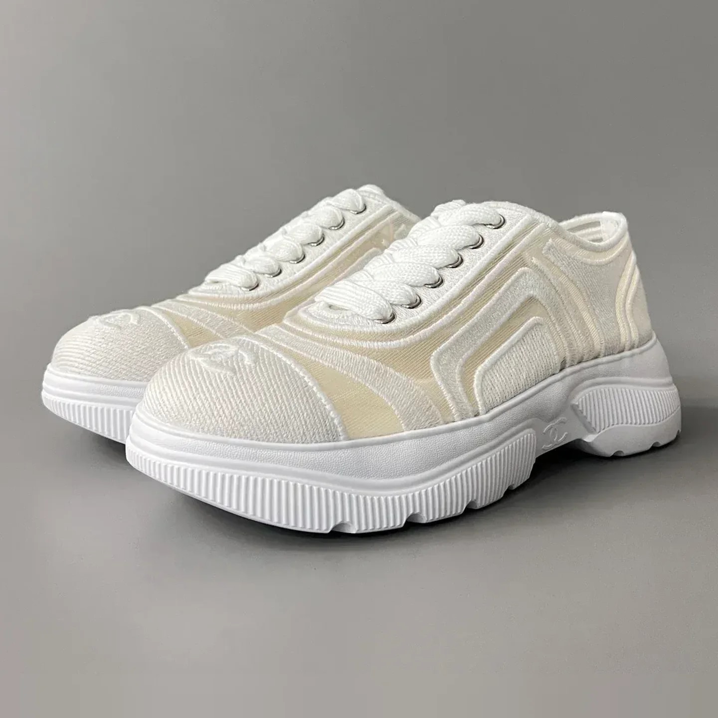 Chanel Mesh & Mixed-Fiber Sneakers