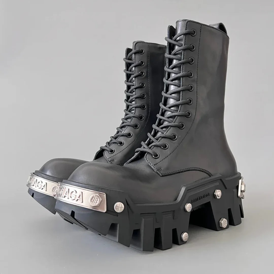 Balenciaga Bulldozer Lace-Up Boot