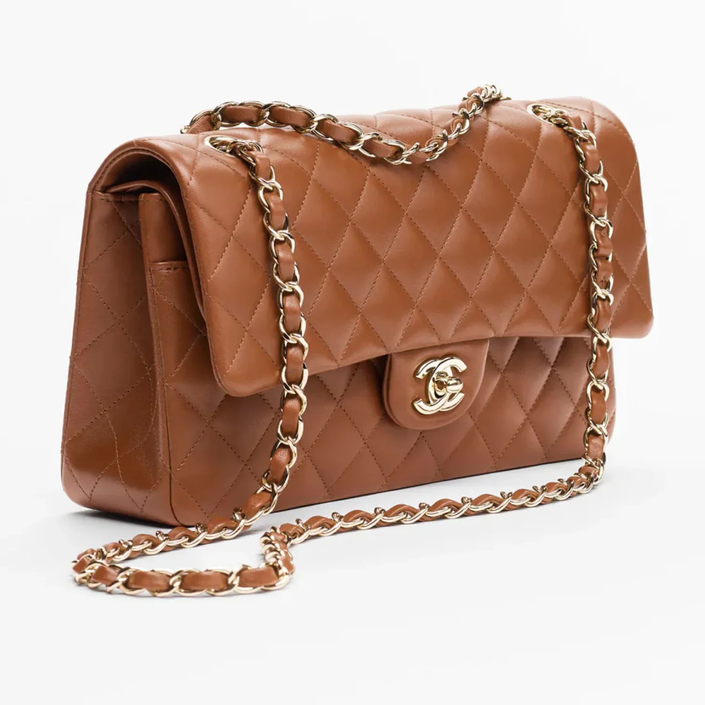 CHANEL Classic 11.12 駝色羊皮手袋