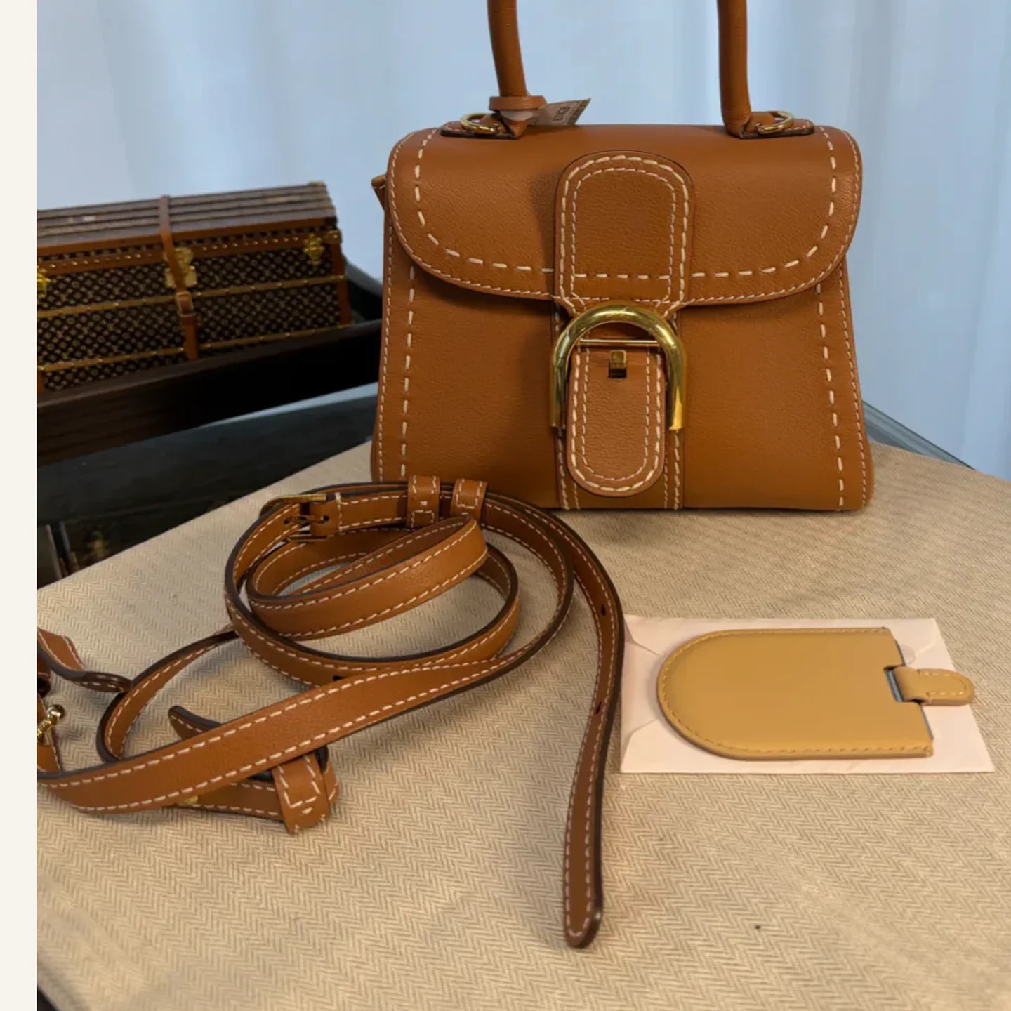 Delvaux Brillant Mini Surpiqué