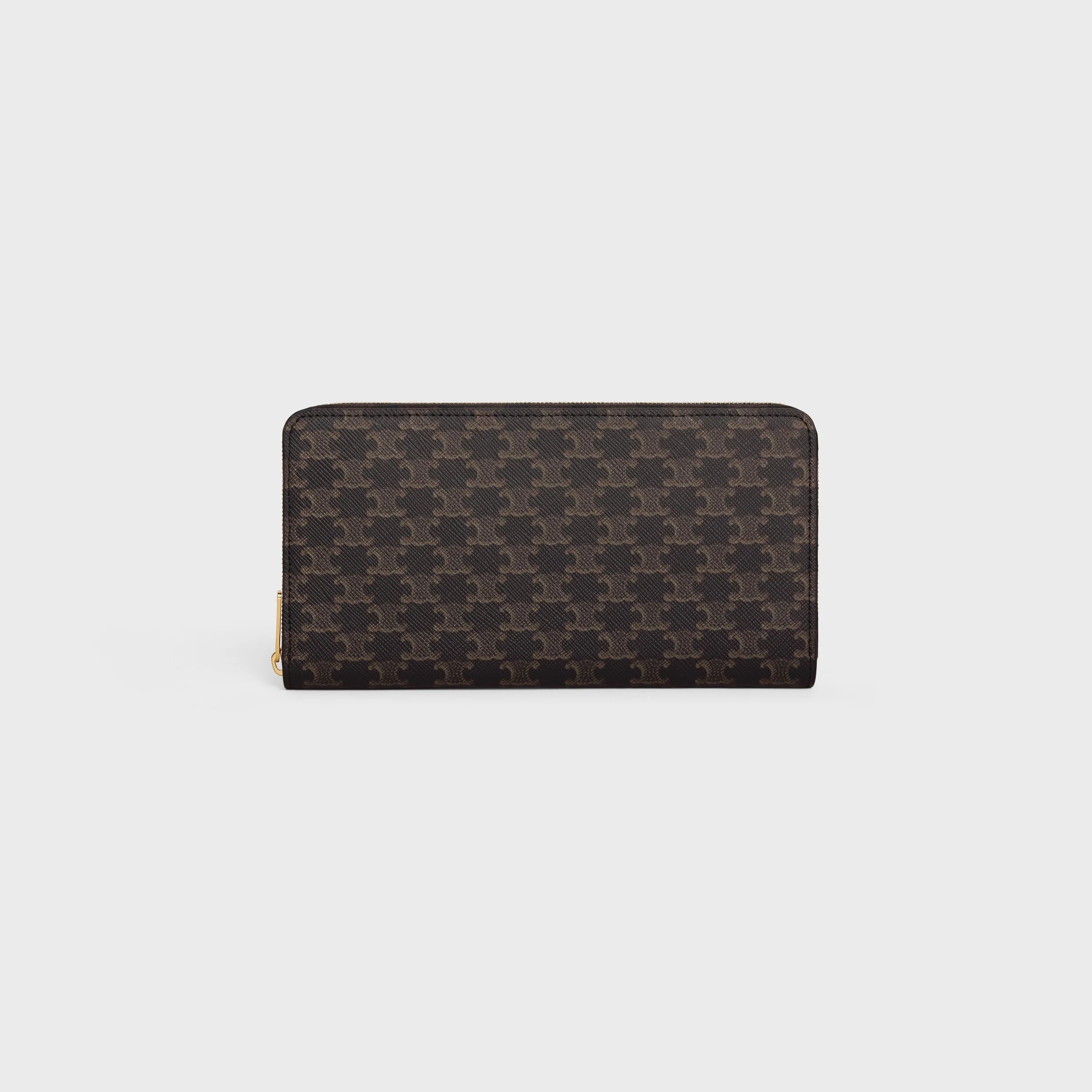CELINE Large zipped wallet IN Triomphe Canvas