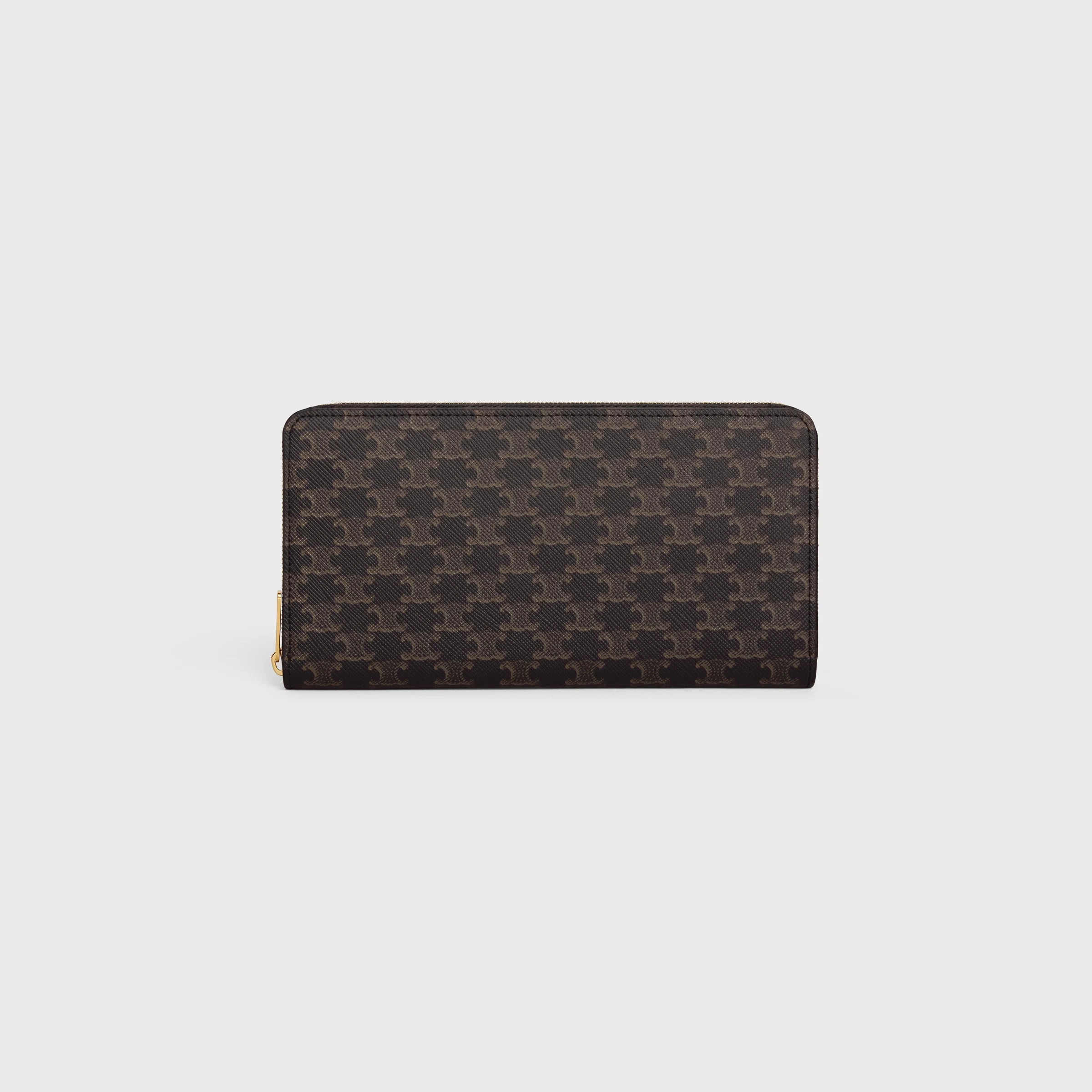 CELINE Large zipped wallet IN Triomphe Canvas
