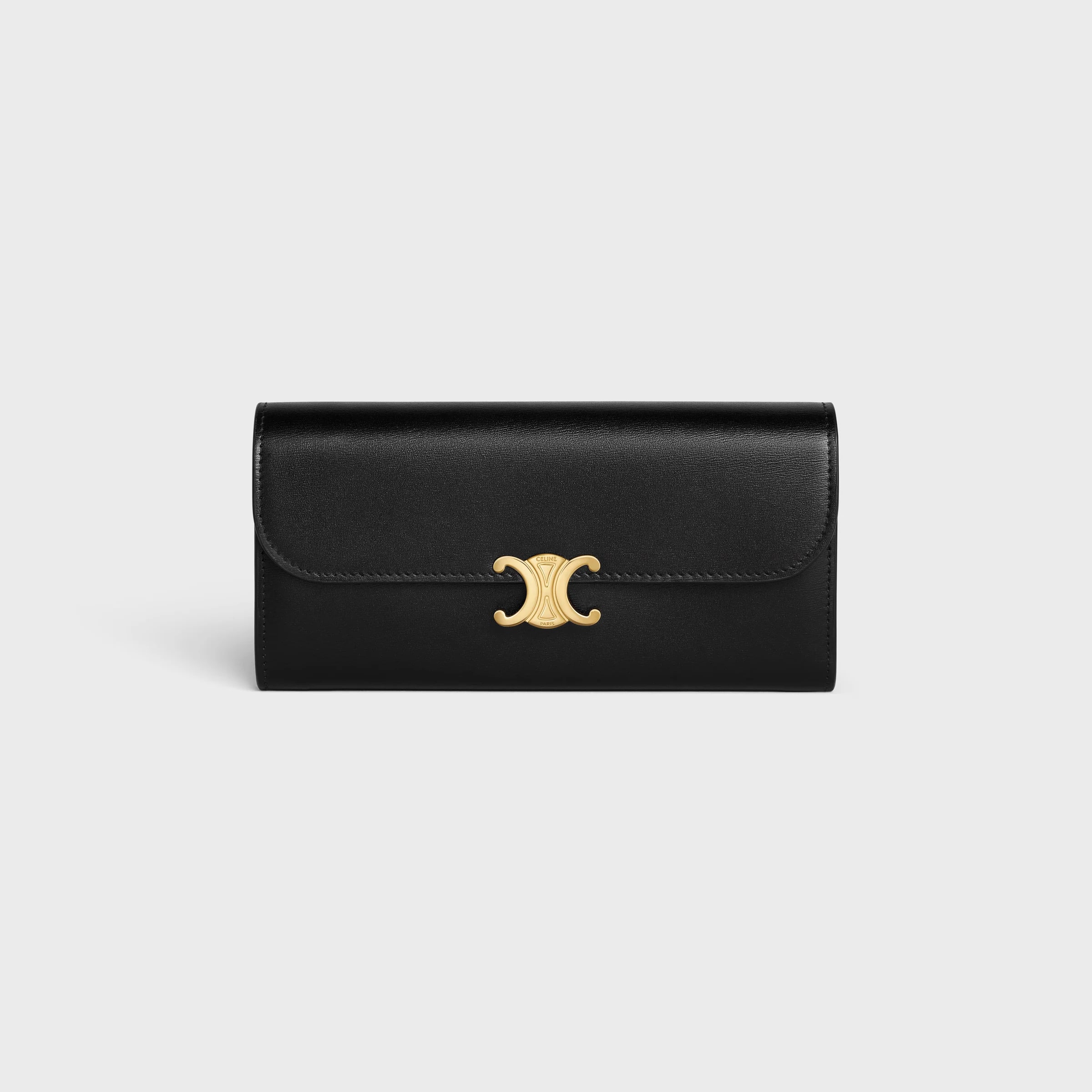 CELINE LARGE WALLET TRIOMPHE IN Shiny calfskin