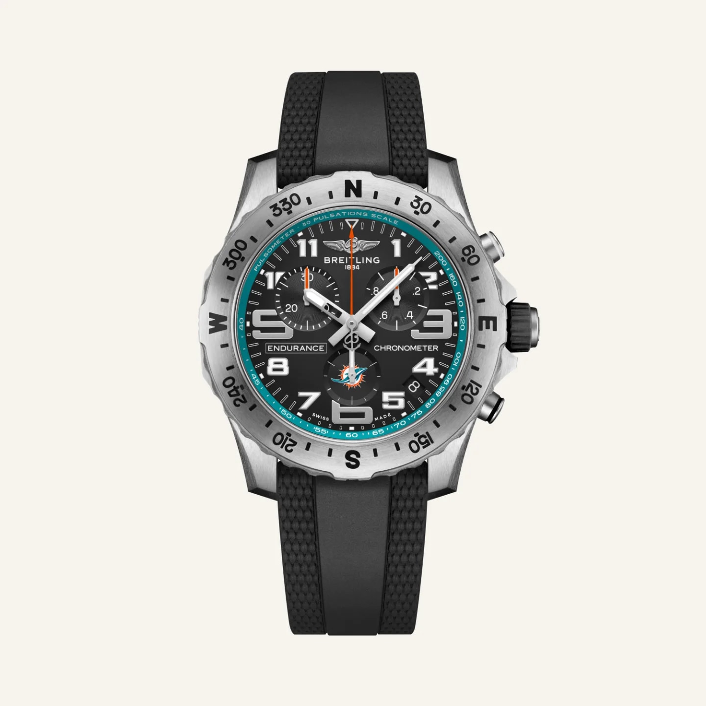 Breitling Endurance Pro 44 NFL Miami Dolphins Edition