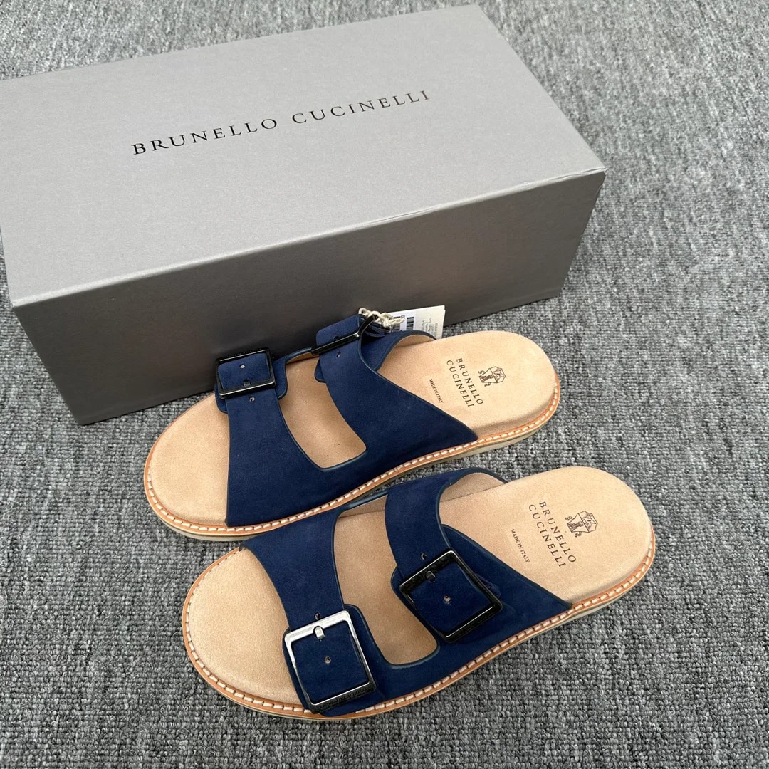 Brunello Cucinelli Buckle Slide