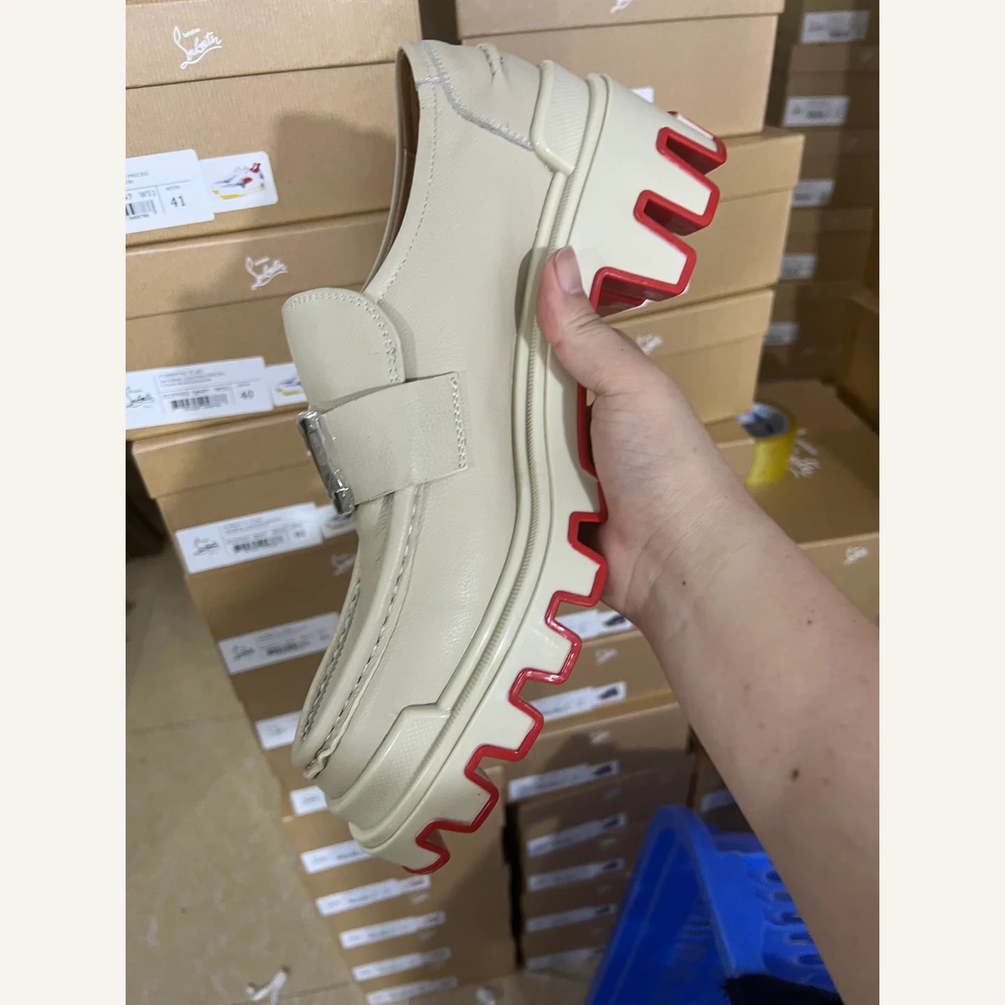 Christian Louboutin Loubishark Slip-on Sneaker