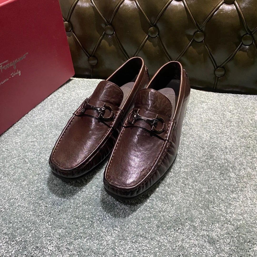 Ferragamo Washed-leather Loafer