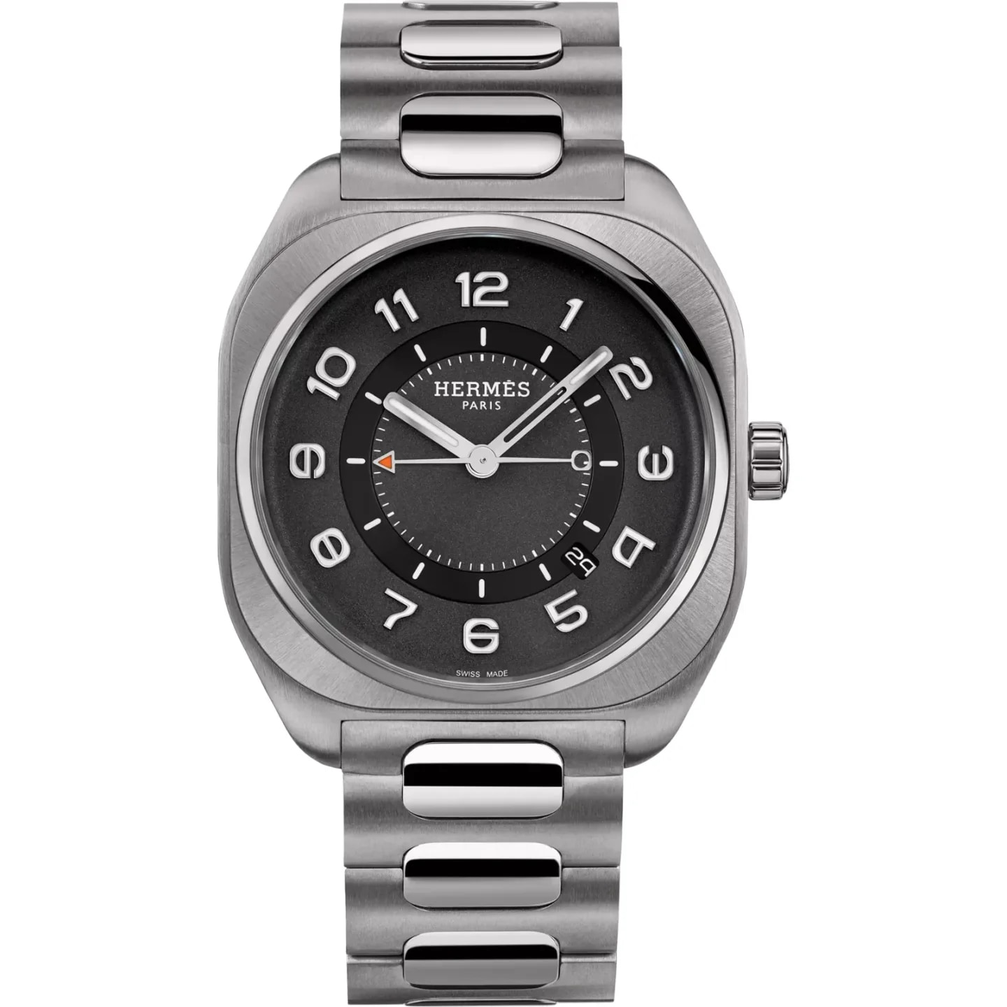 Hermès H08 watch, 42 mm, Grey