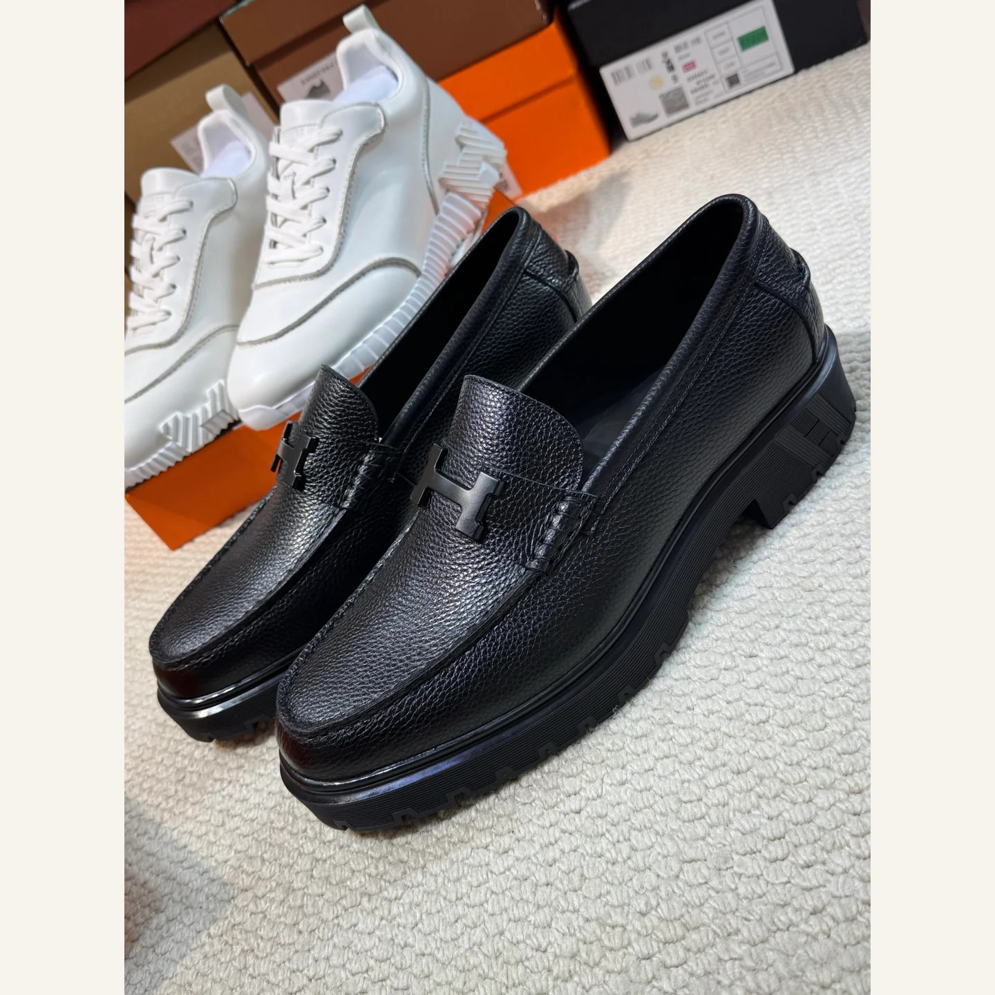 Hermès Paris H-buckle Loafer
