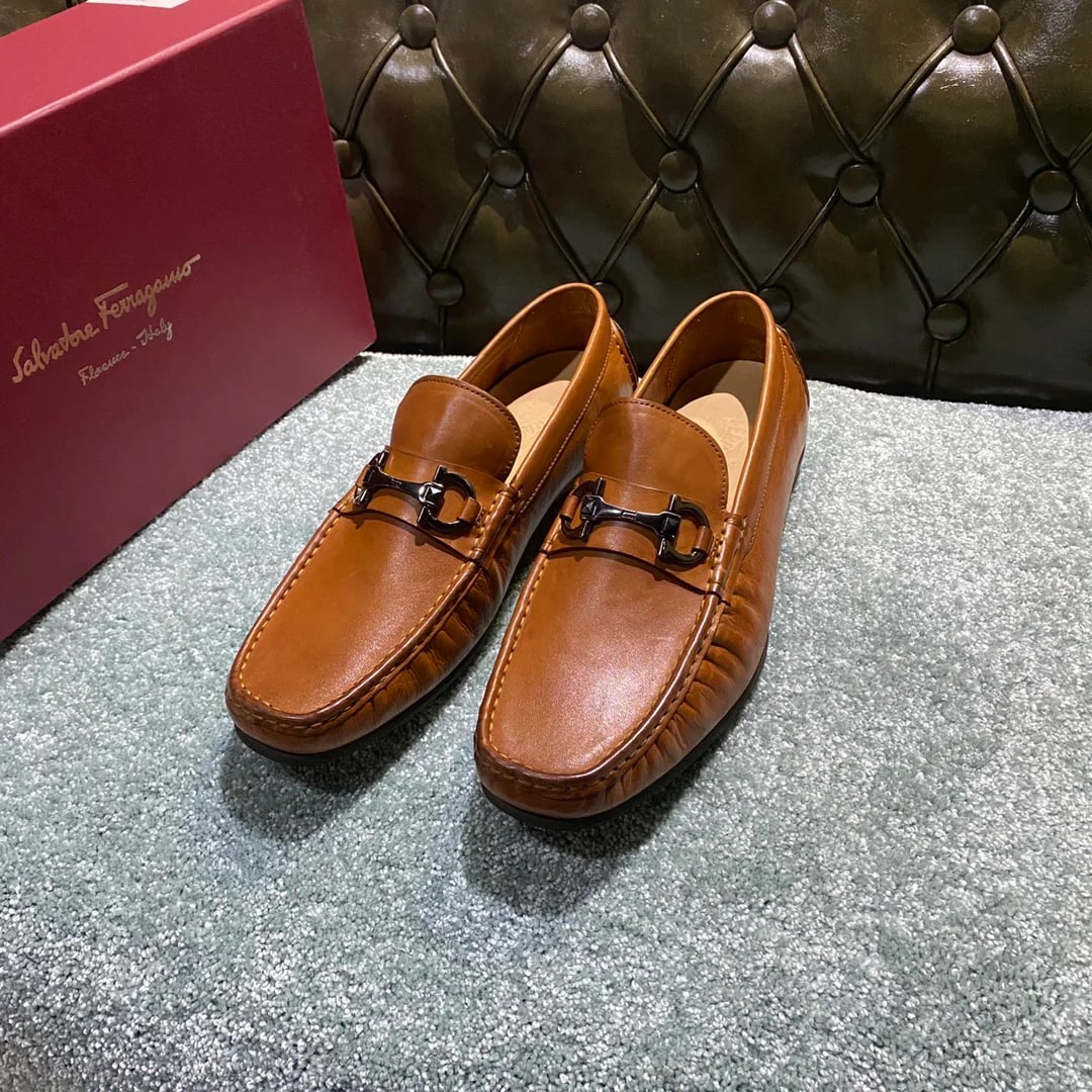 Ferragamo Washed-leather Loafer