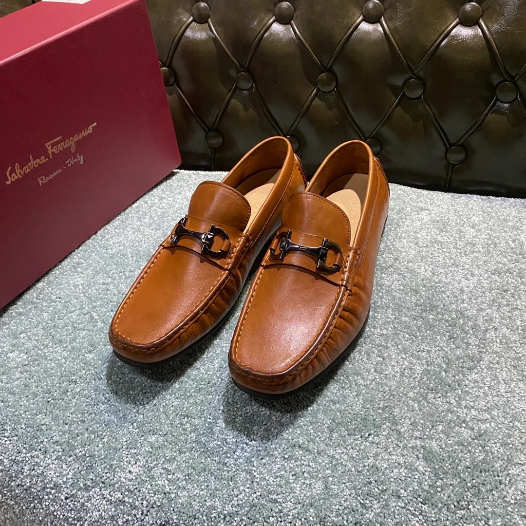 Ferragamo Washed-leather Loafer