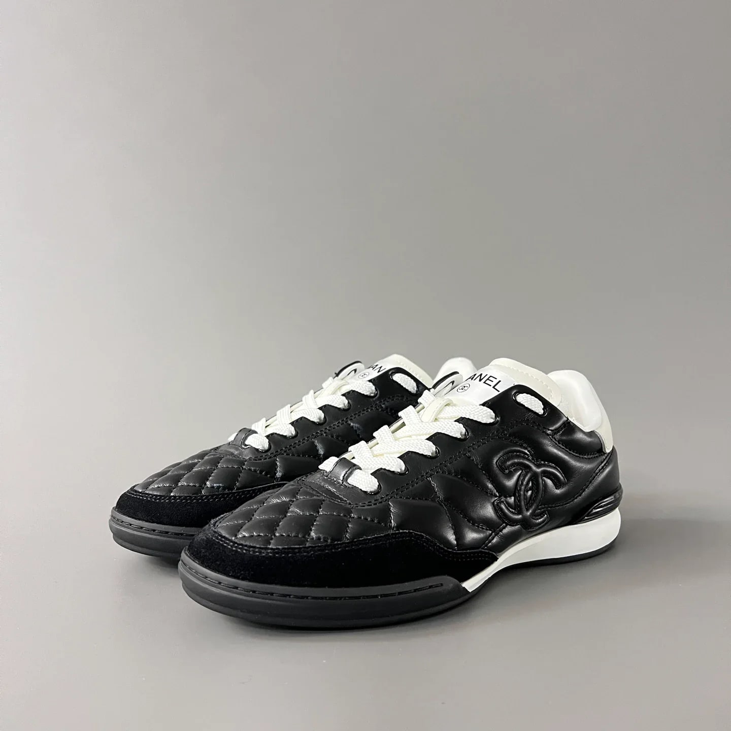 Chanel Quilted Low-Top Sneakers