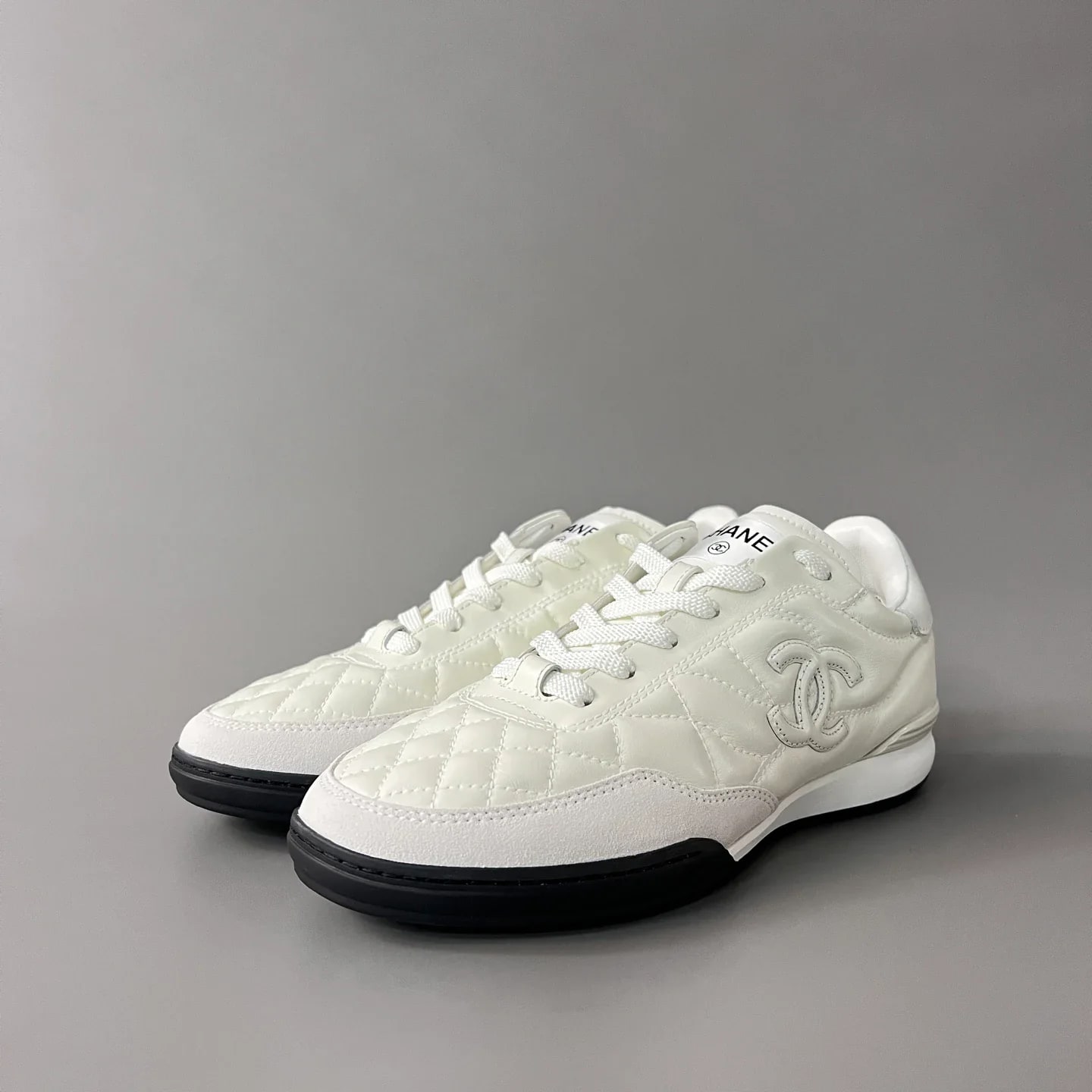 Chanel Quilted Low-Top Sneakers