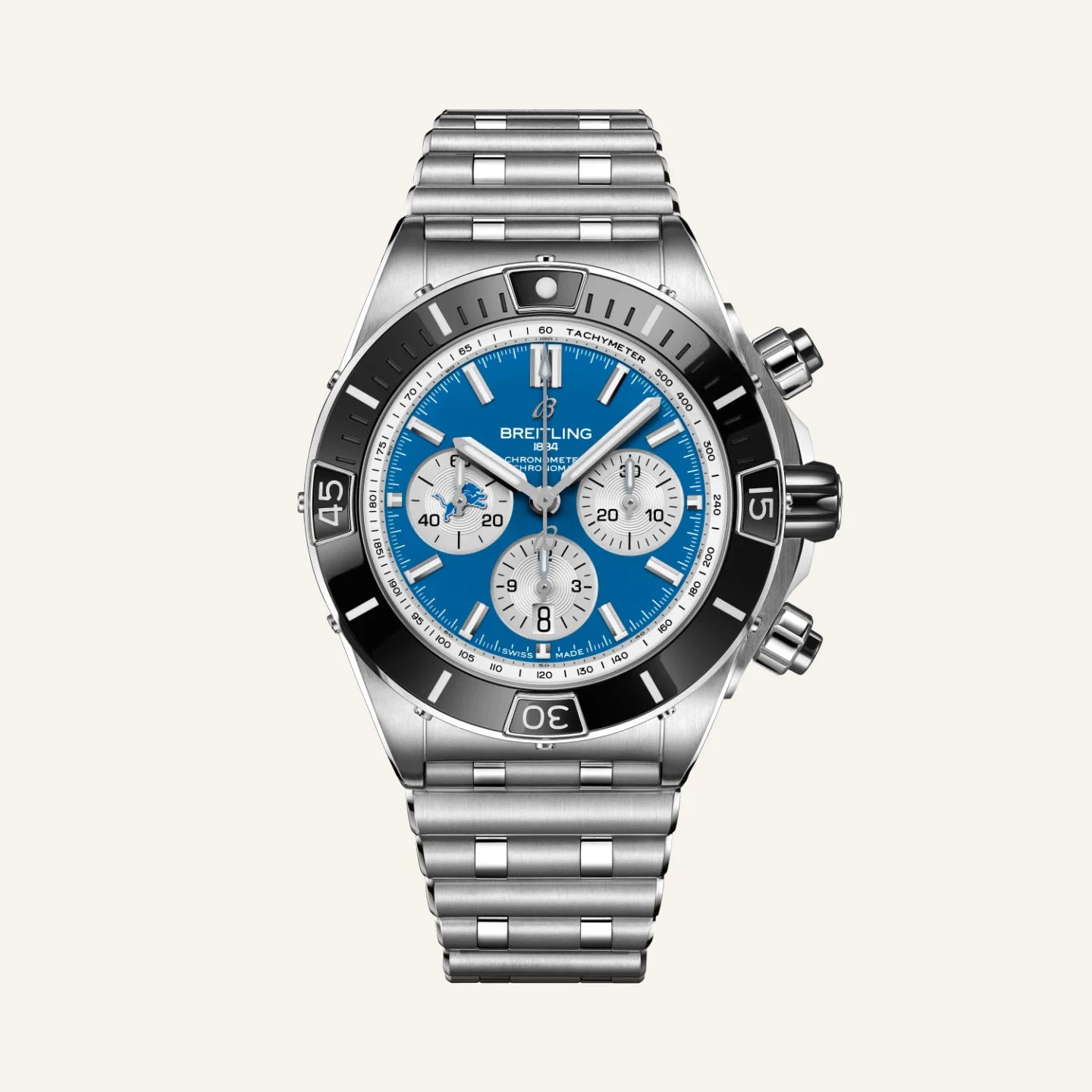 Breitling Super Chronomat B01 Chronograph 44 NFL Detroit Lions Edition
