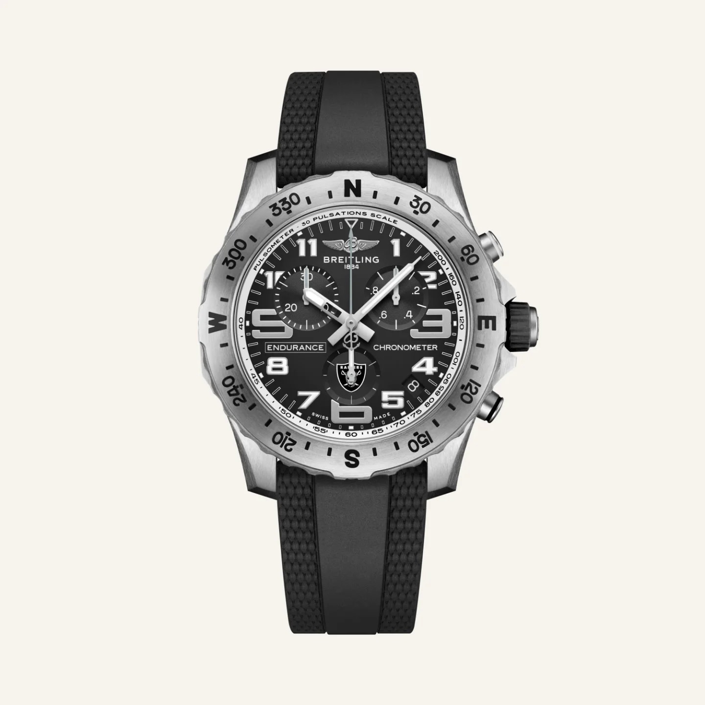 Breitling Endurance Pro 44 NFL Las Vegas Raiders Edition