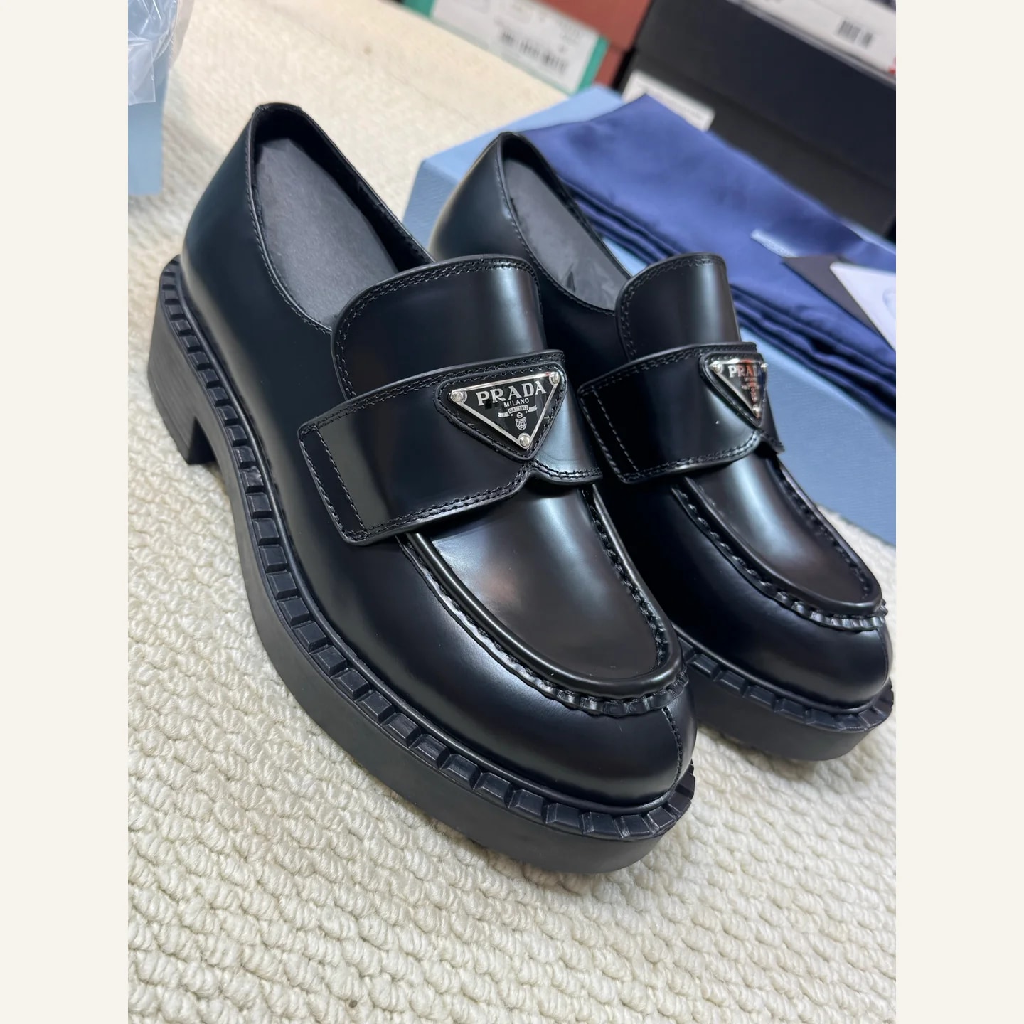Prada Monolith Loafer