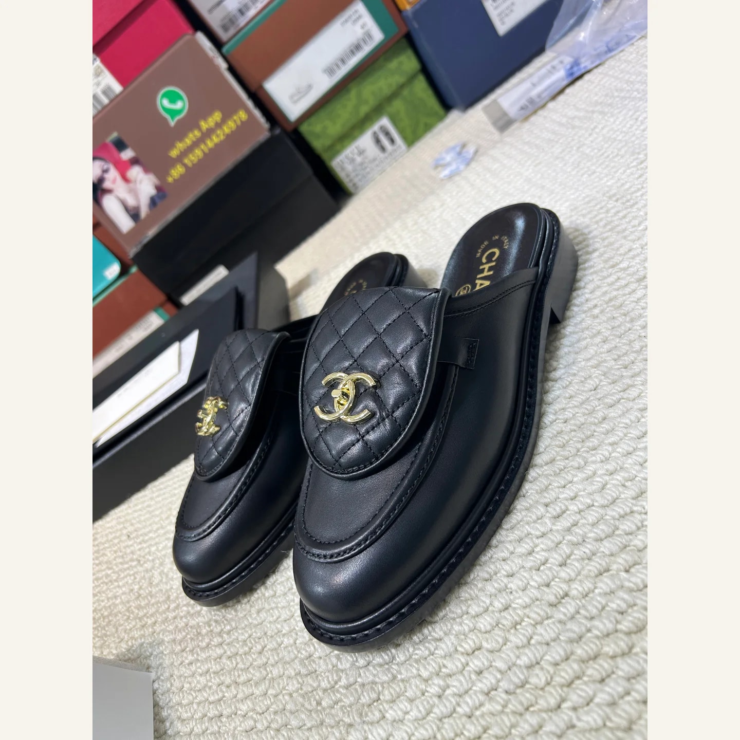 CHANEL Quilted CC Loafer