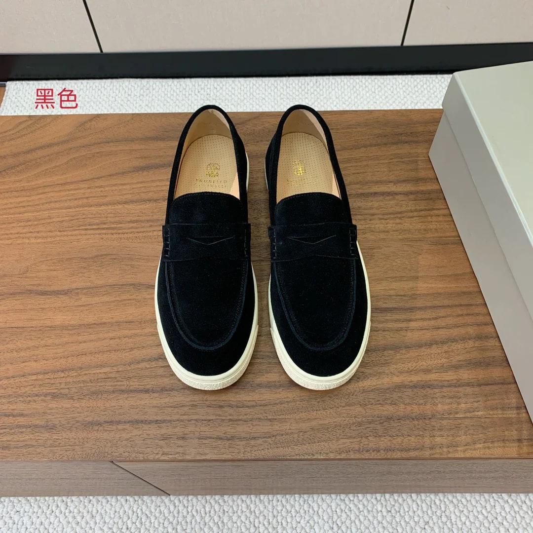 Brunello Cucinelli Suede Penny Loafer